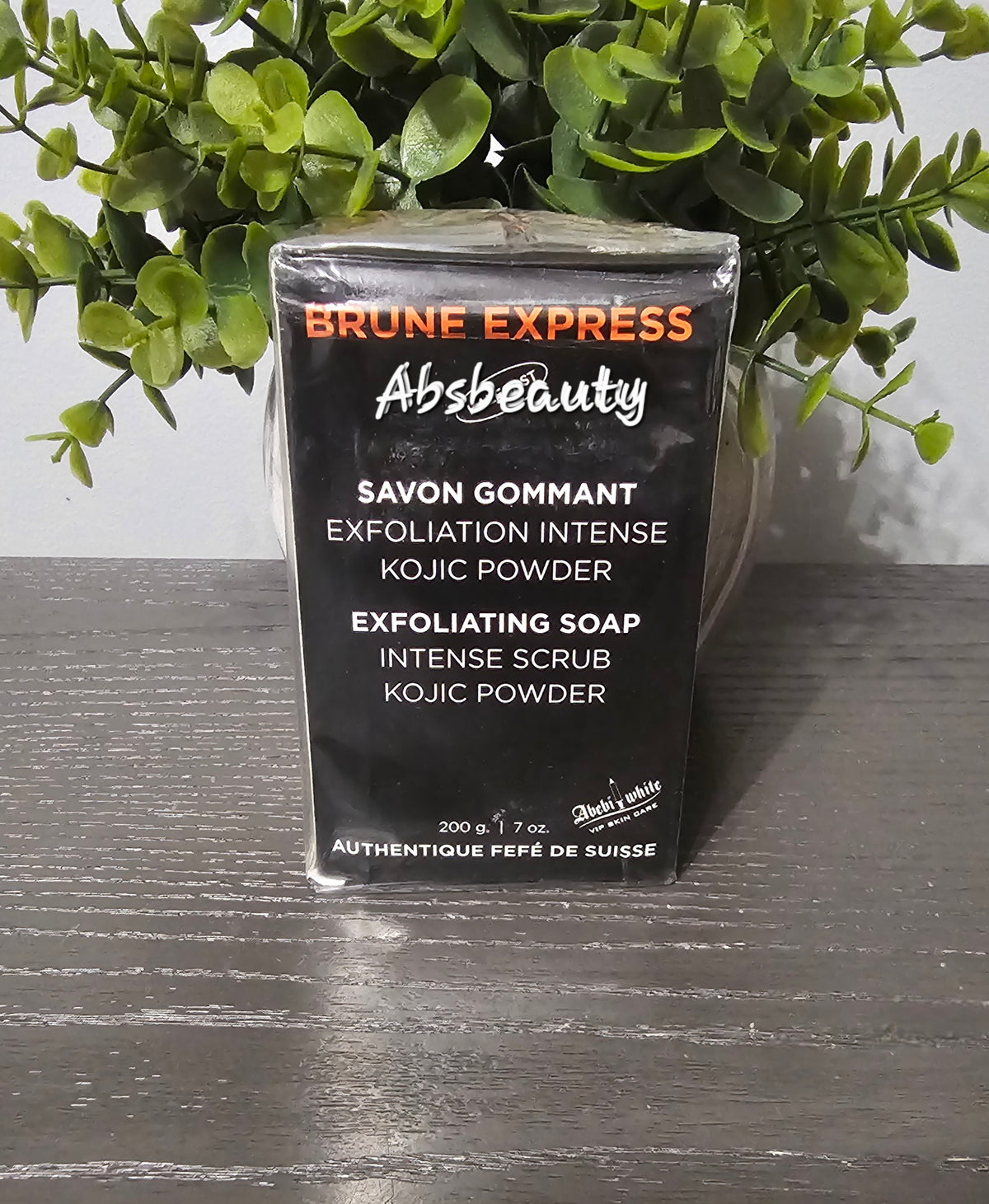 Abebi White Vip Skin Care Brune Express Half-C Exfoliating Bar Soap 200g