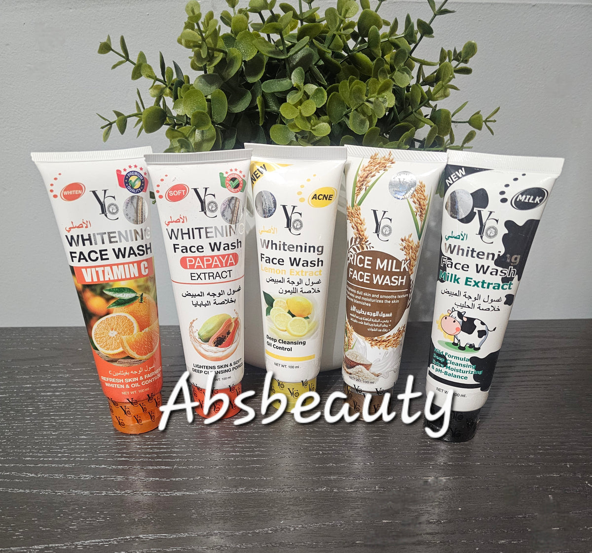 YC Whitening Face Wash Vitamin C, Papaya, Lemon, Rice Milk, Milk Extract. For All Skin Types β¨οΈ