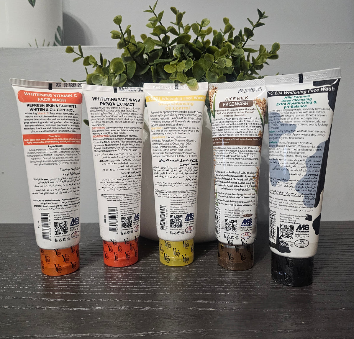 YC Whitening Face Wash Vitamin C, Papaya, Lemon, Rice Milk, Milk Extract. For All Skin Types β¨οΈ