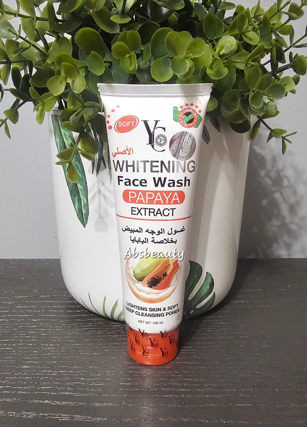 YC Whitening Face Wash Vitamin C, Papaya, Lemon, Rice Milk, Milk Extract. For All Skin Types β¨οΈ