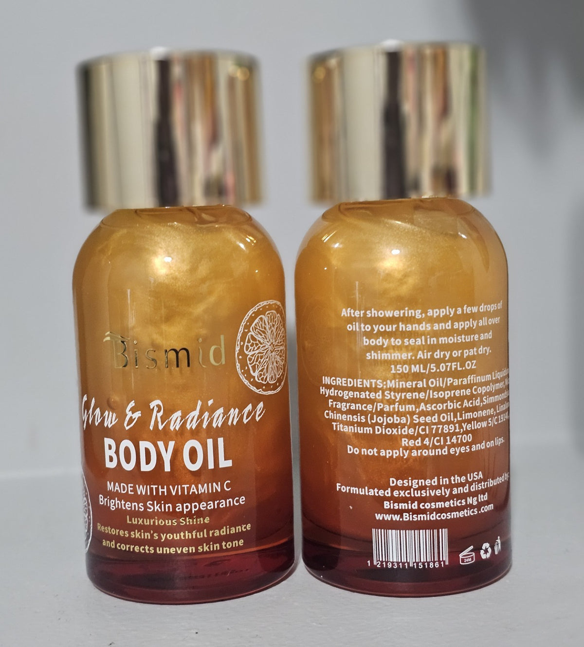 1× Bismid Glow and Radiance Body Oil Skin Brightening Authentic