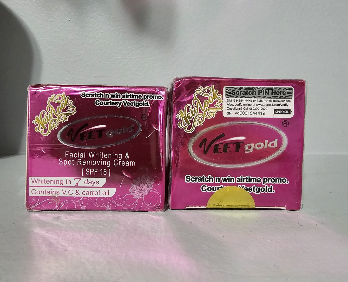 Veet Gold Facial Cream ×2