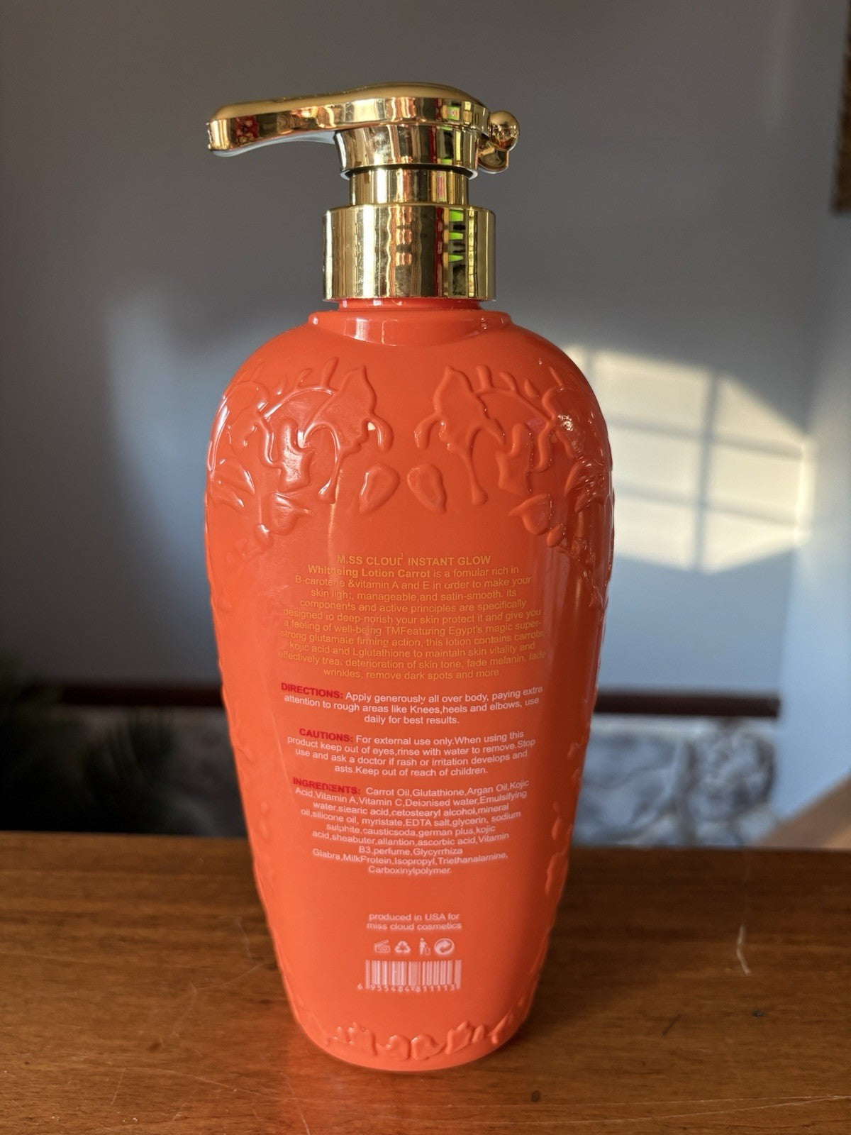 Miss Cloud Instant Glow Whitening Lotion Carrot Super Action With Kojic Acid