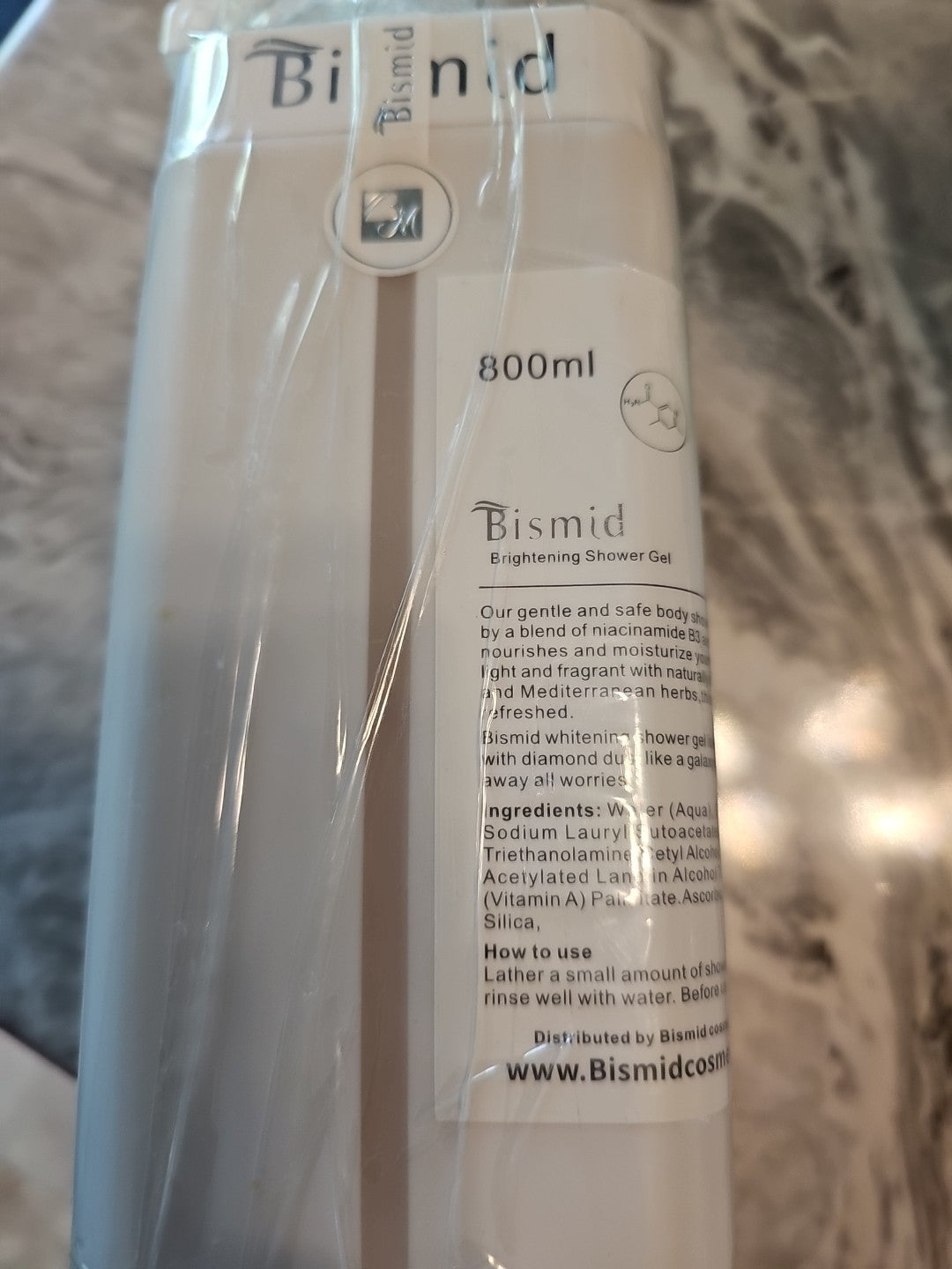 Niacinamide B3 + Vitamin C Bismid Brightening Whitening Shower Gel 800ml