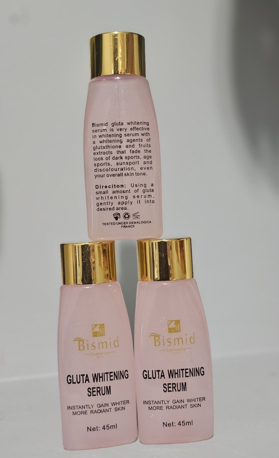 1× BISMID Gluta Whitening Serum 45ml For Cream & Lotion Super Effective