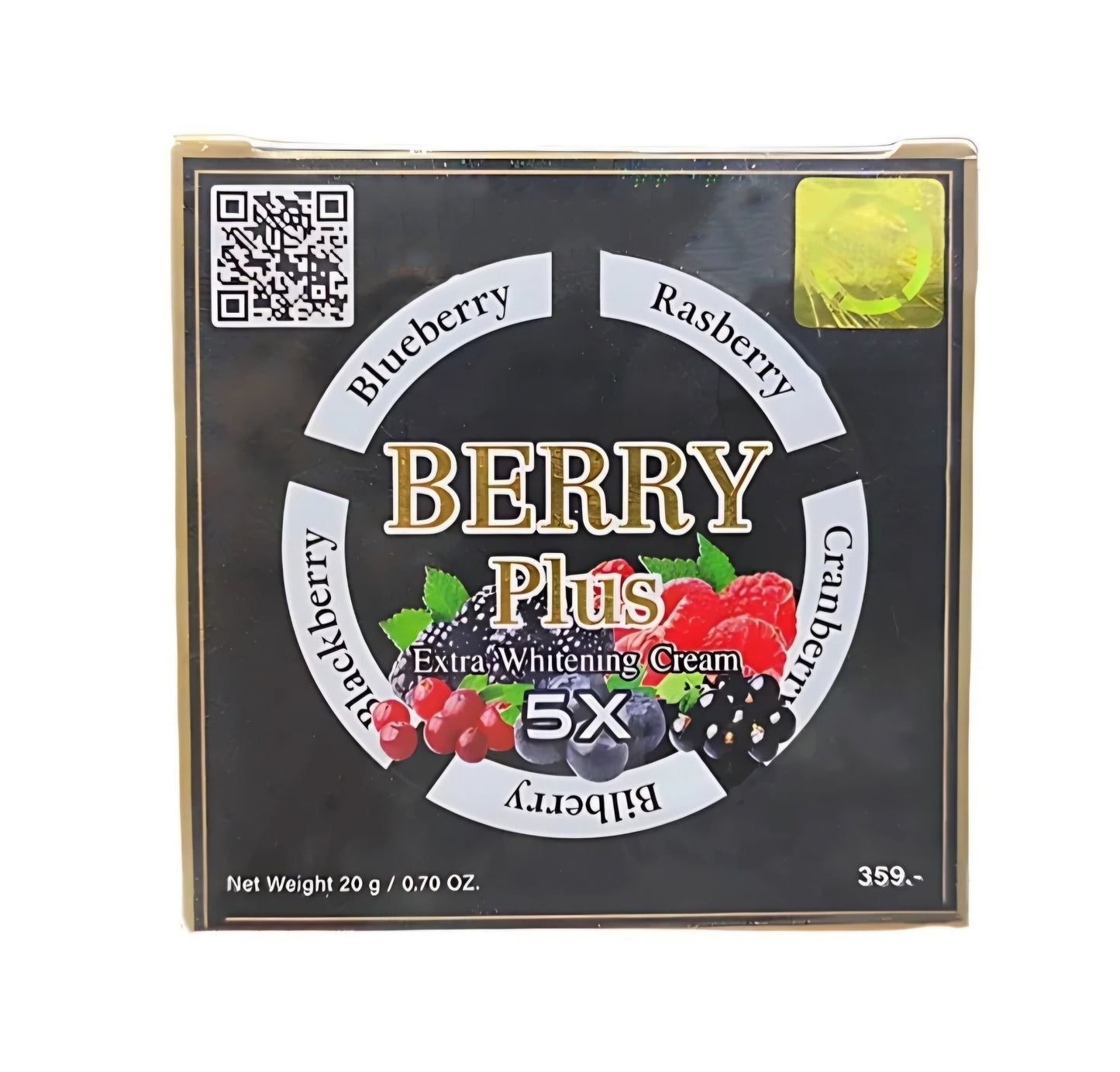 1×BERRY PLUS Extra Whitening Night Face Cream 5X