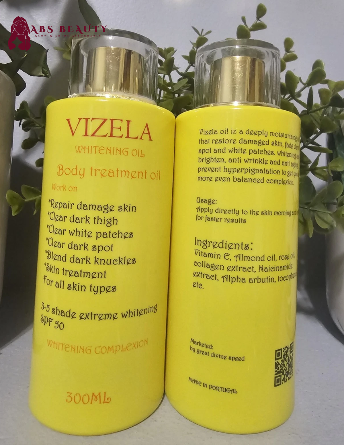 1× VIZELA Whitening Treatment Body Oil