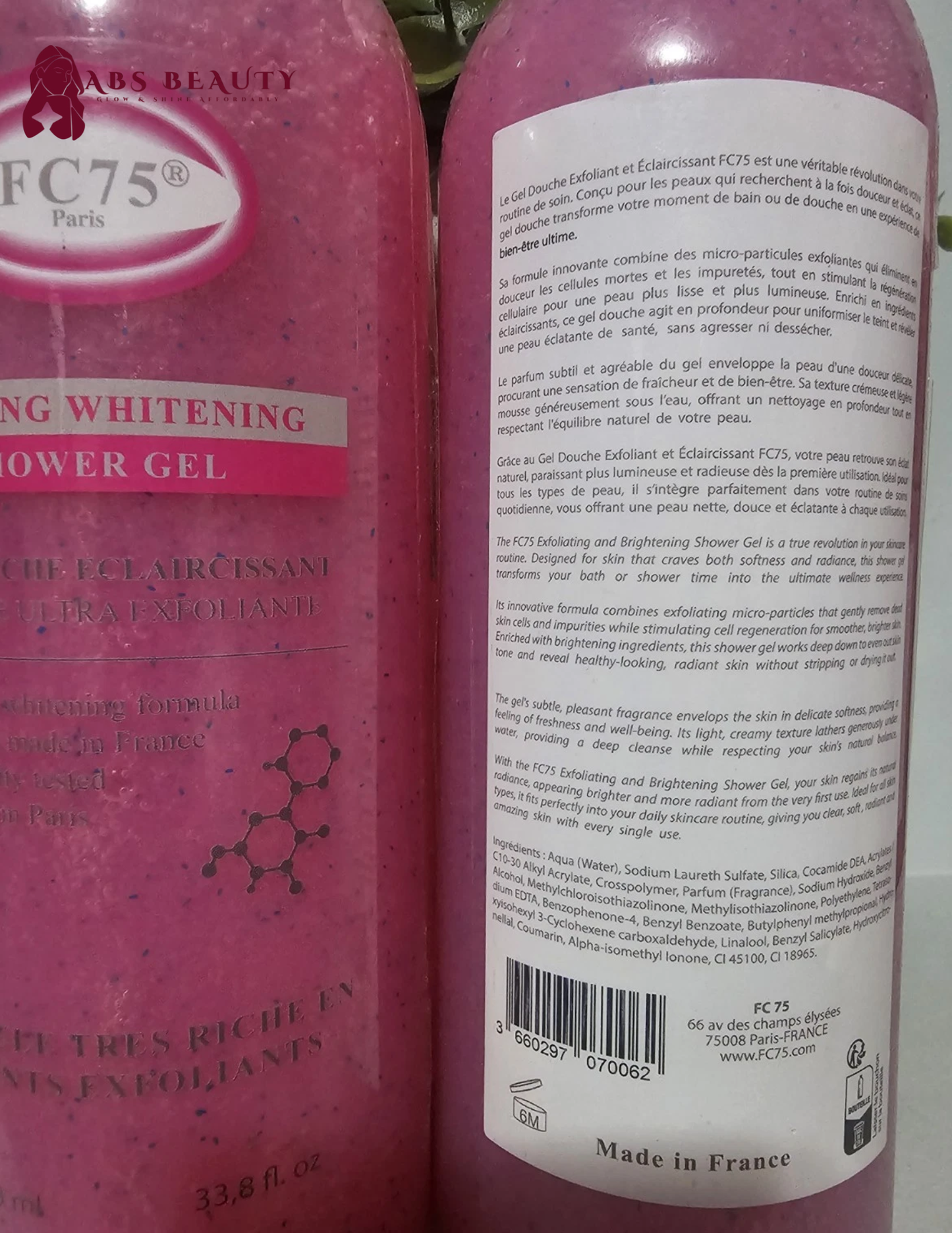 1×FC75 Paris Strong Whitening Shower Gel✅️💯👍