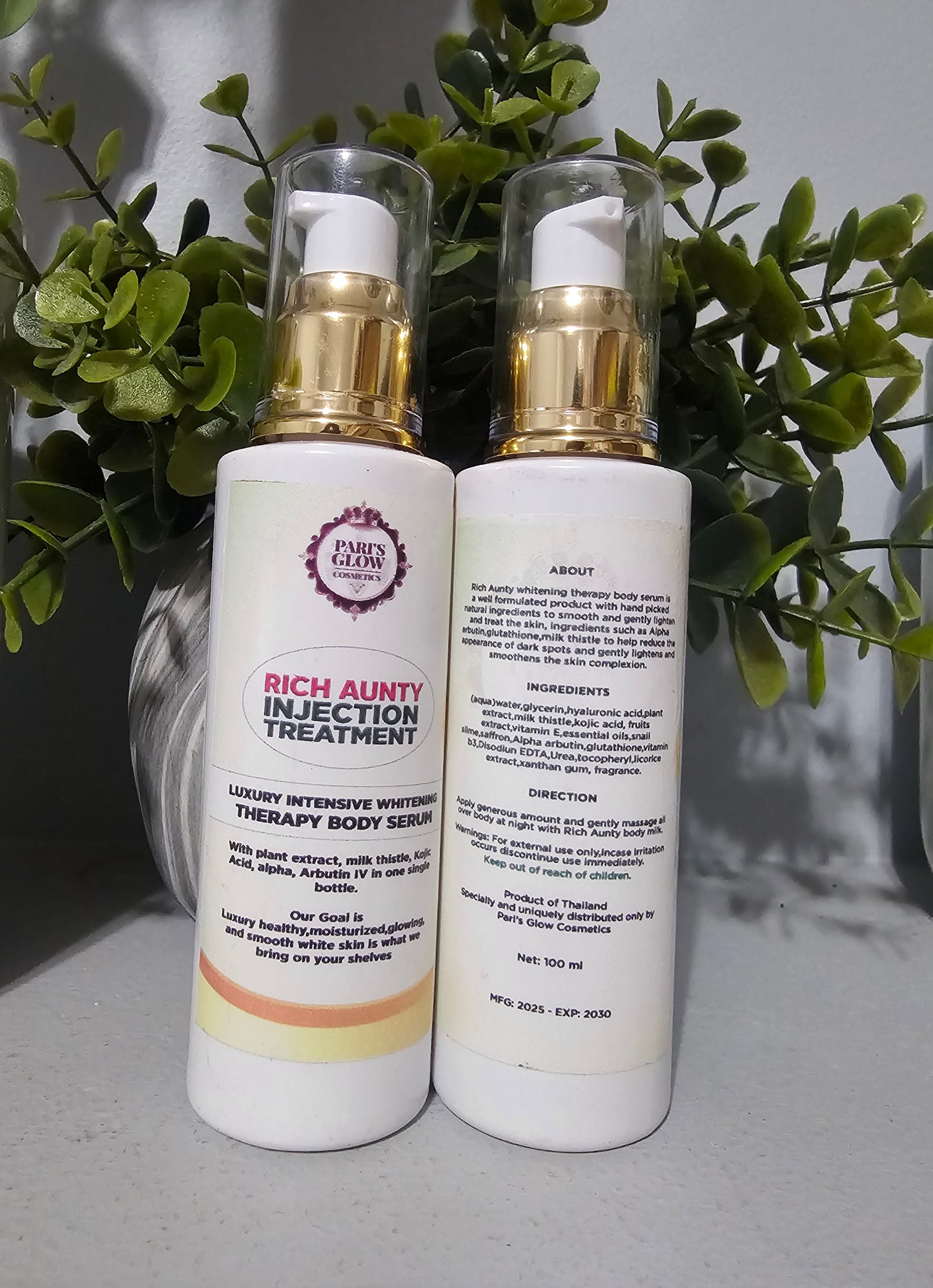 Pari's Glow Cosmetics Rich Aunty Treatment Luxury Intensive Whitening Therapy Body Serum.1pc