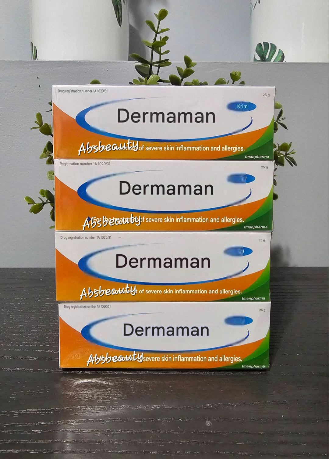 Dermaman Cream Original&Authentic For Scars,itching,Acne,Dark Spot, Scars,melasma, hyperpigmentation,discoloration,Redness,White Patches 👌💯✅️,1pc