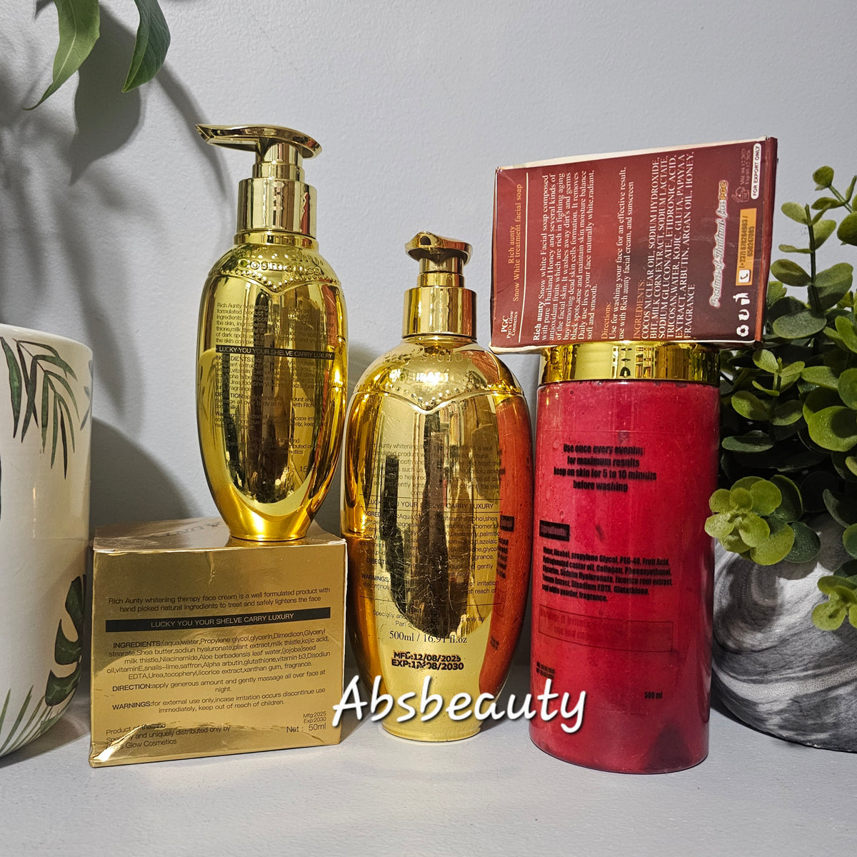 Rich Aunty Injection Whitening Set From Pari's Glow Cosmetics 5pcs
