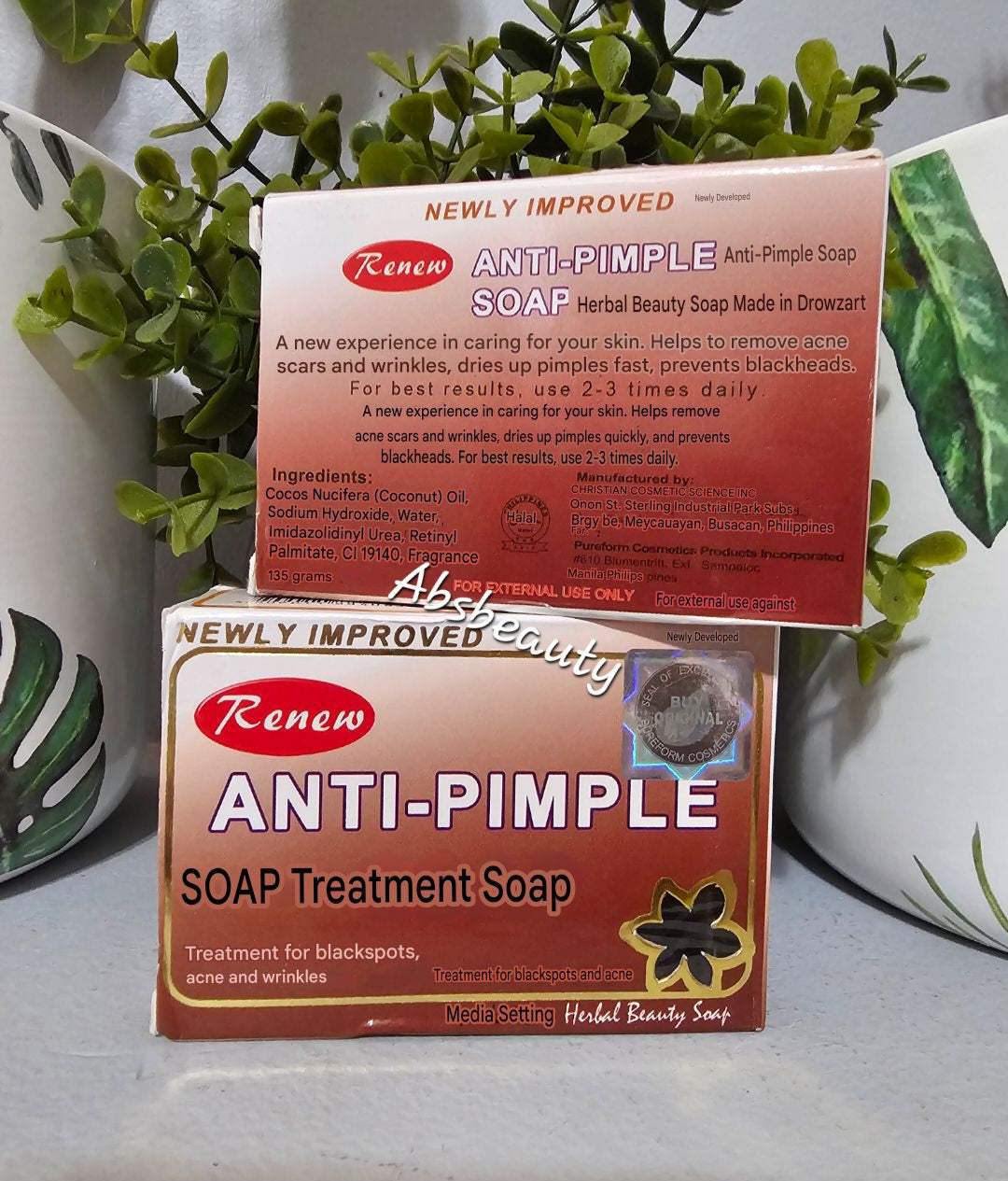 Renew Anti-Pimple Soap For Blackheads, Acne & Wrinkles 135g