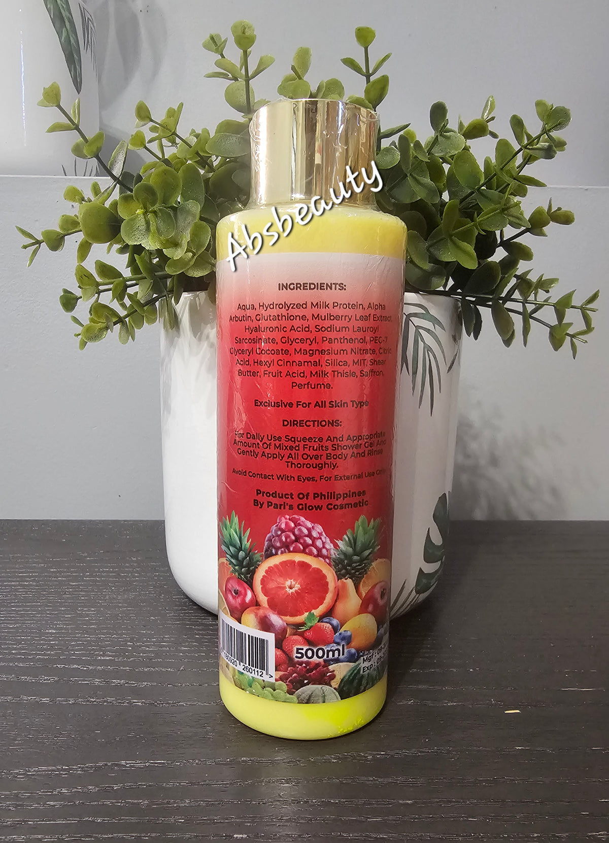 Pari's Glow Cosmetics Skin Luxury V5 Glow Point Mixed Fruits Double Concentrate Booster Shower Gel 500ml