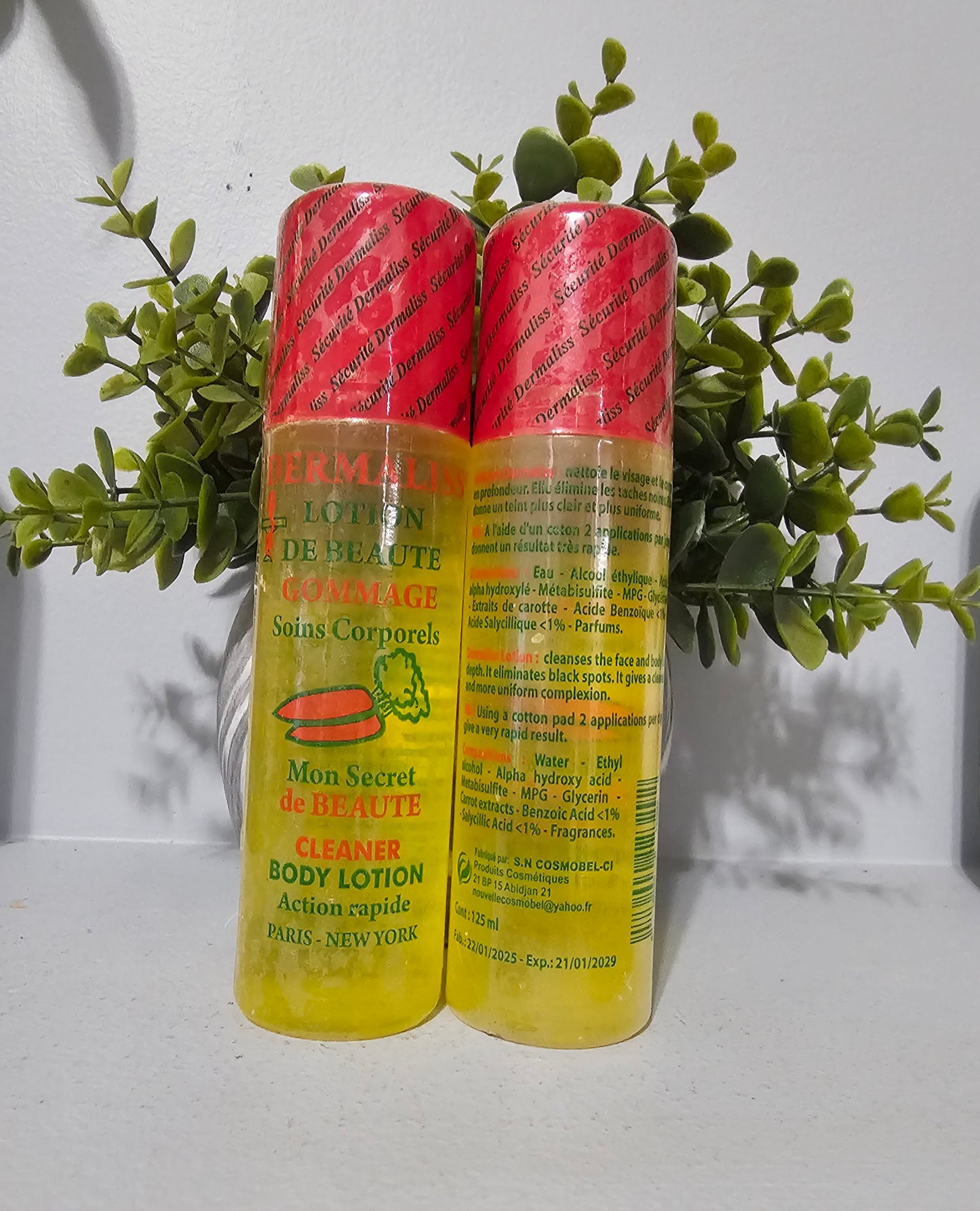 Dermaliss Cleaner body lotion Action Rapide 125ml Original&Authentic.1pc