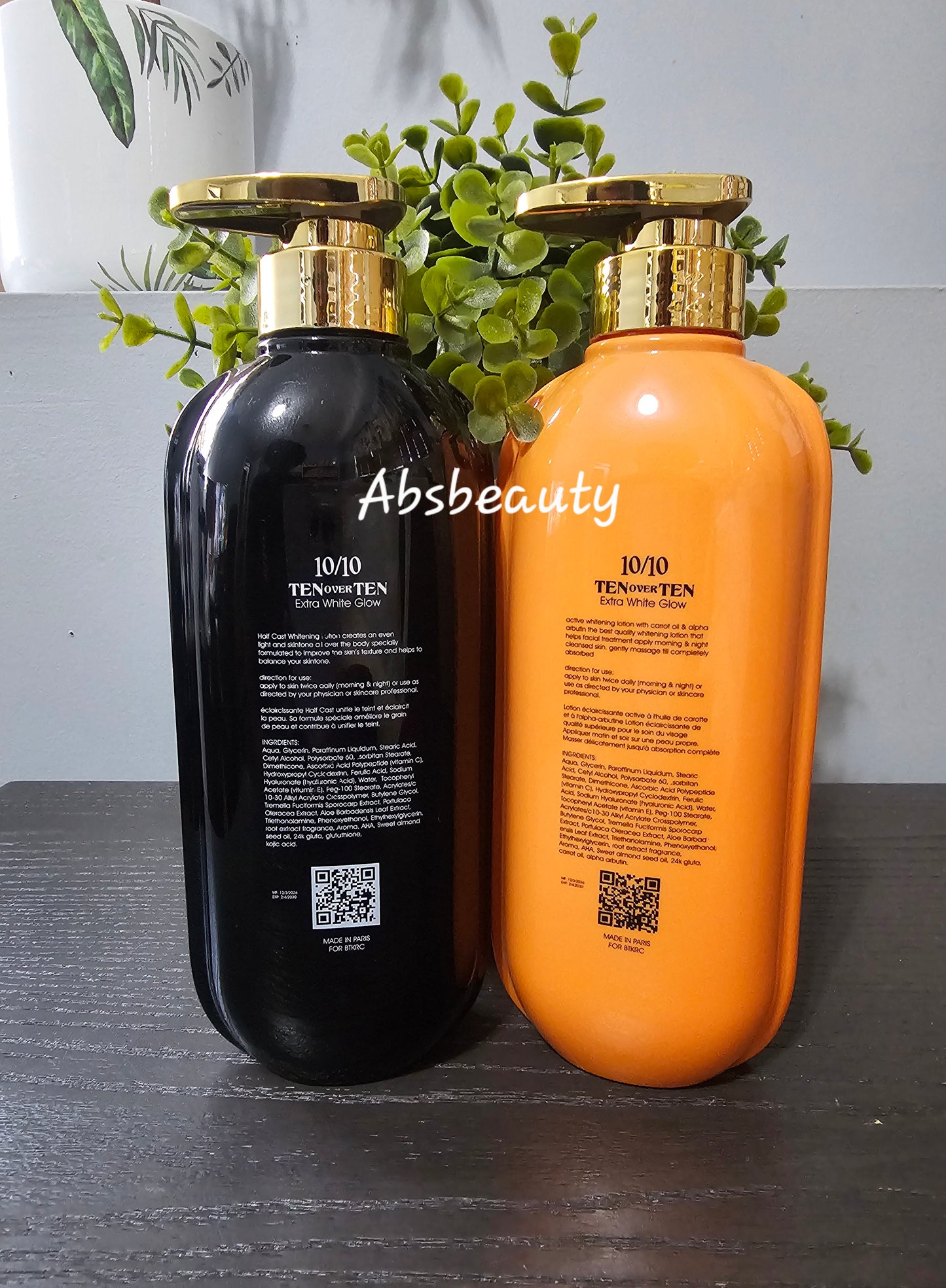 TENoverTEN 10over10 Extra White Glow Face & Body Lotion 500ml👌💯1pc