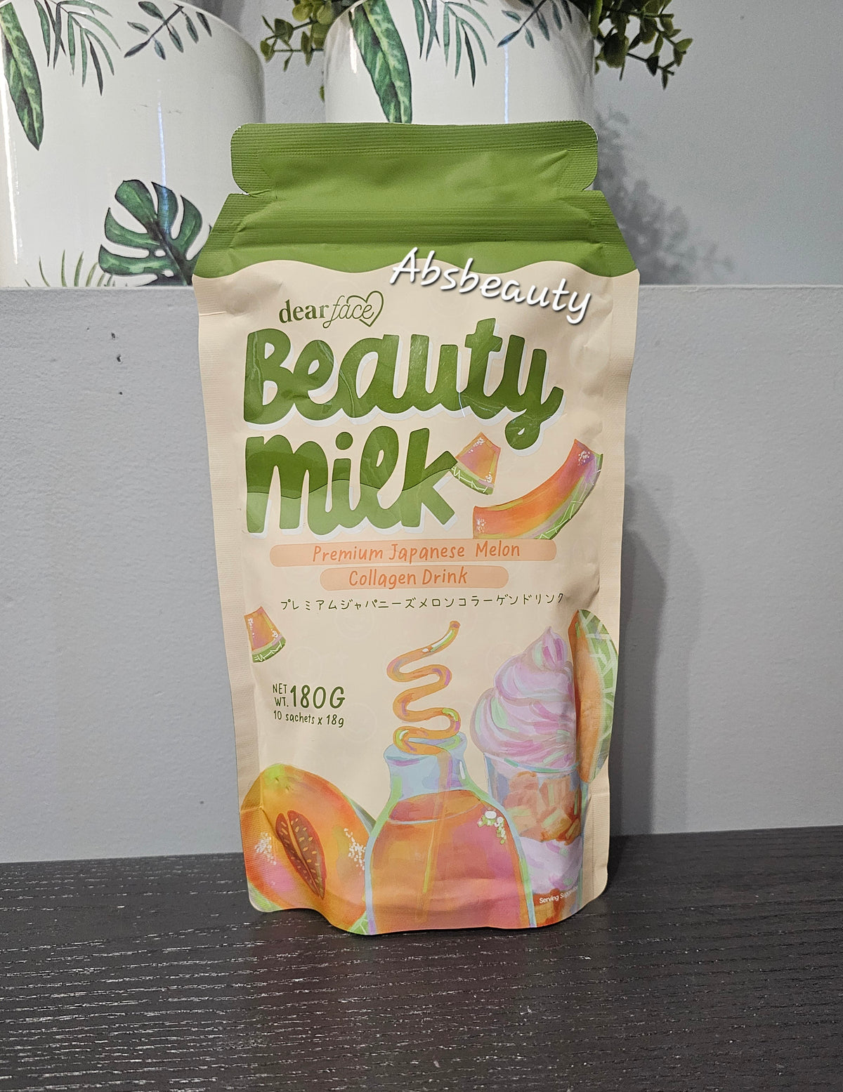 Beauty Milk Premium Japanese Melon Collagen Drink 180g,Original&Authentic💯✅️ Dear Face Supplements