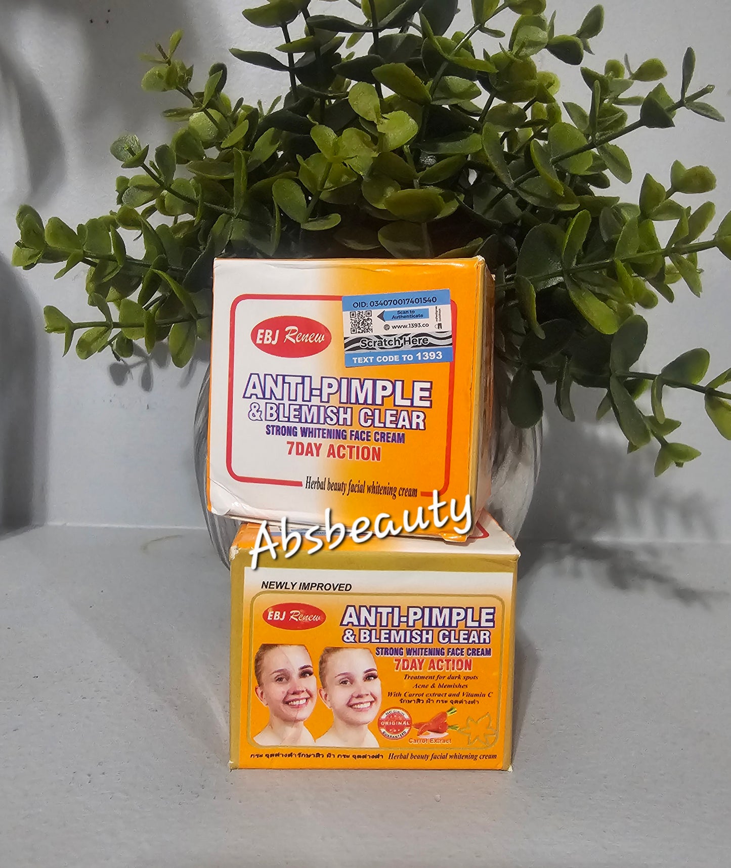 Anti-Pimple & Blemish Clear Strong Whitening Face Cream 7 Days Action. 1pc