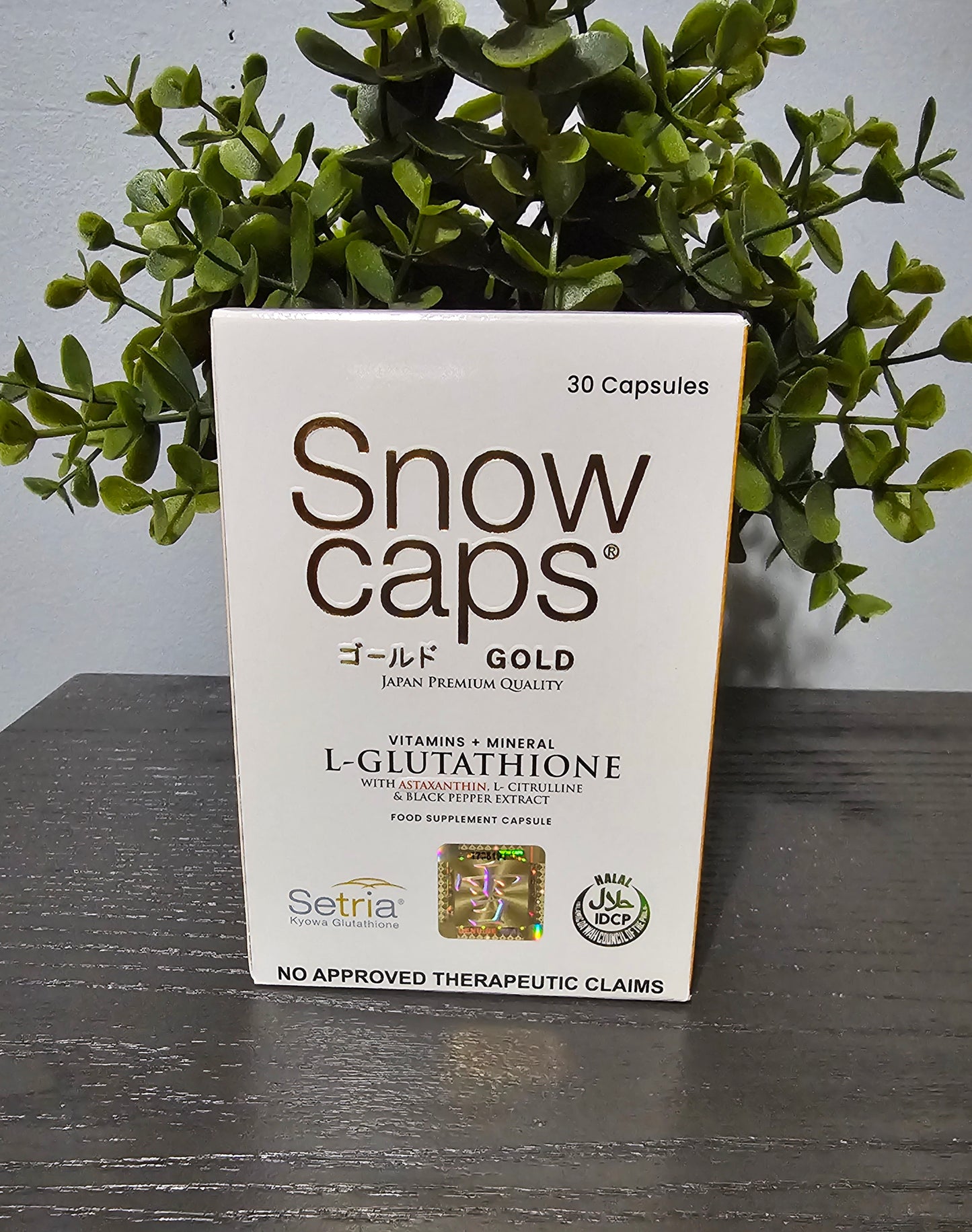 SNOW CAPS Gold L-Glutathione 30capsules.1pc✅️ 💯Original&Authentic👍