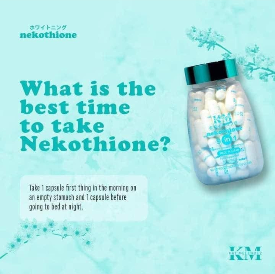 Nekothione 9 in 1 by Kath Melendez / Neko Glutathione 60 Whitening capsules