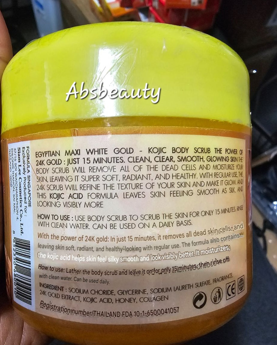 LEE Egyptian Gold Kojic Scrub Maxi White Smooth & Clean👌💯✨️ 1pc