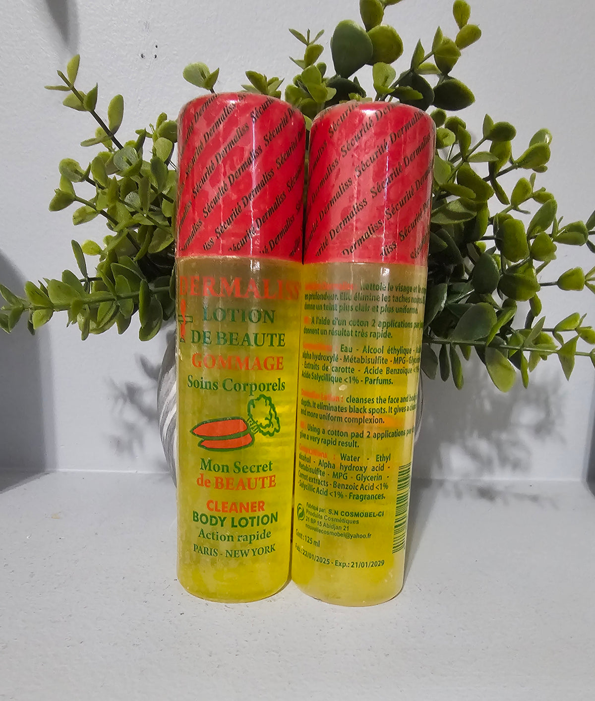 Dermaliss Cleaner body lotion Action Rapide 125ml Original&Authentic.1pc