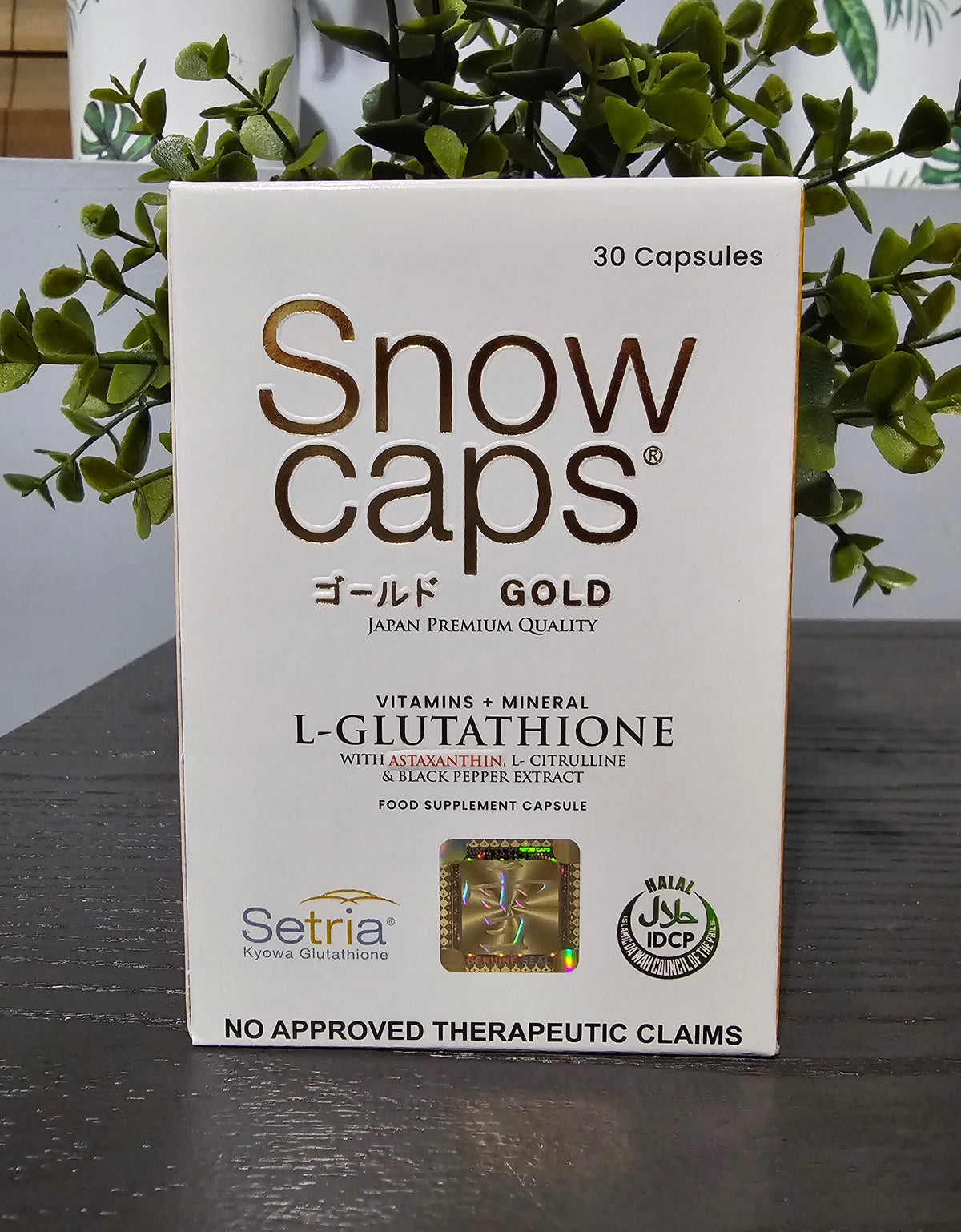 SNOW CAPS Gold L-Glutathione 30capsules 1pc Original&Authentic