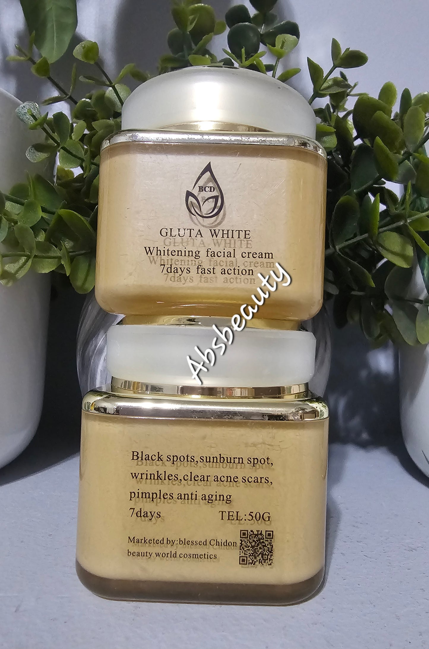 Gluta White Whitening Face Cream 7days Fast Action.1pc