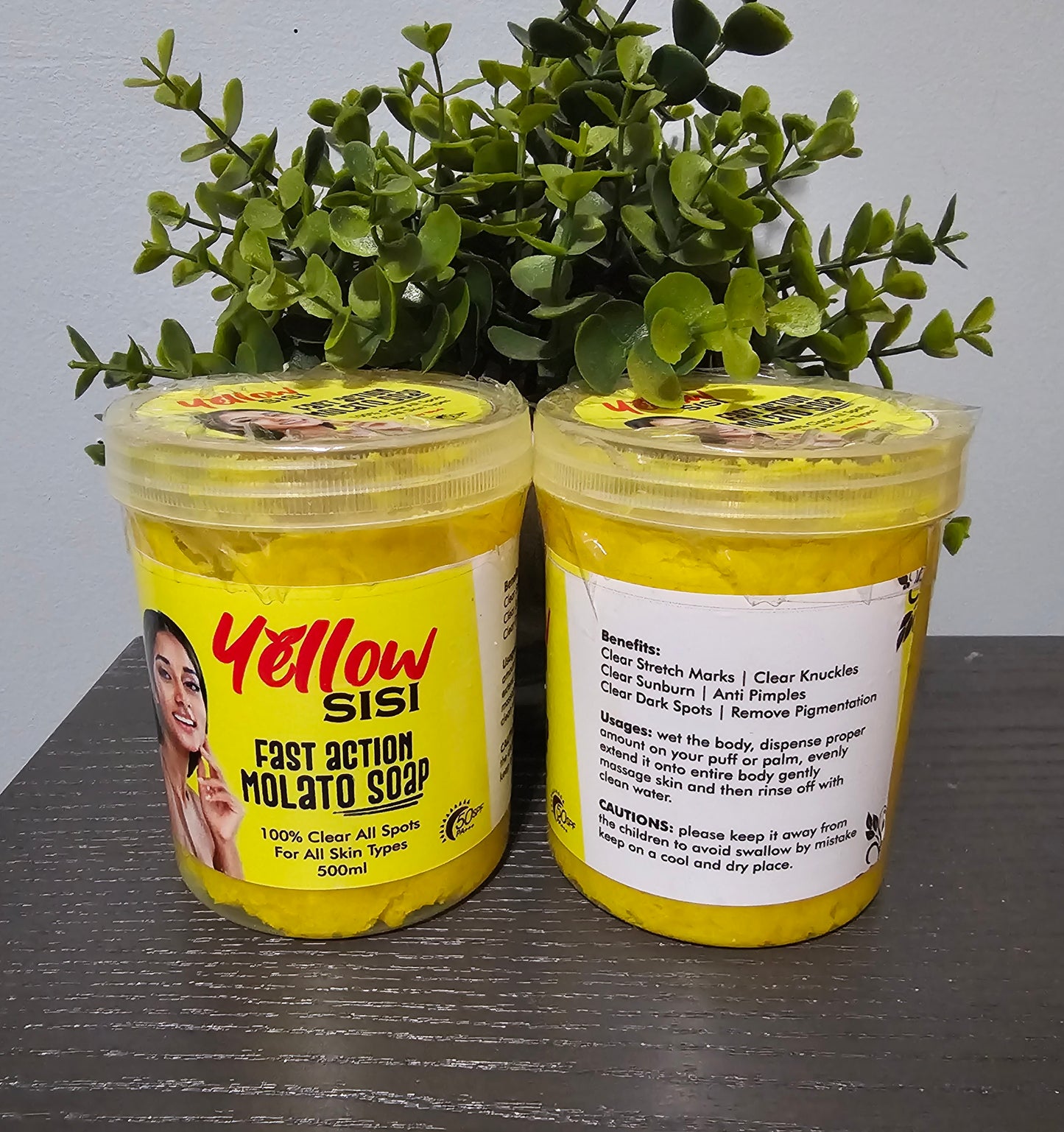 YELLOW Sisi Fast Action Molato Soap with Spf50. 500ml