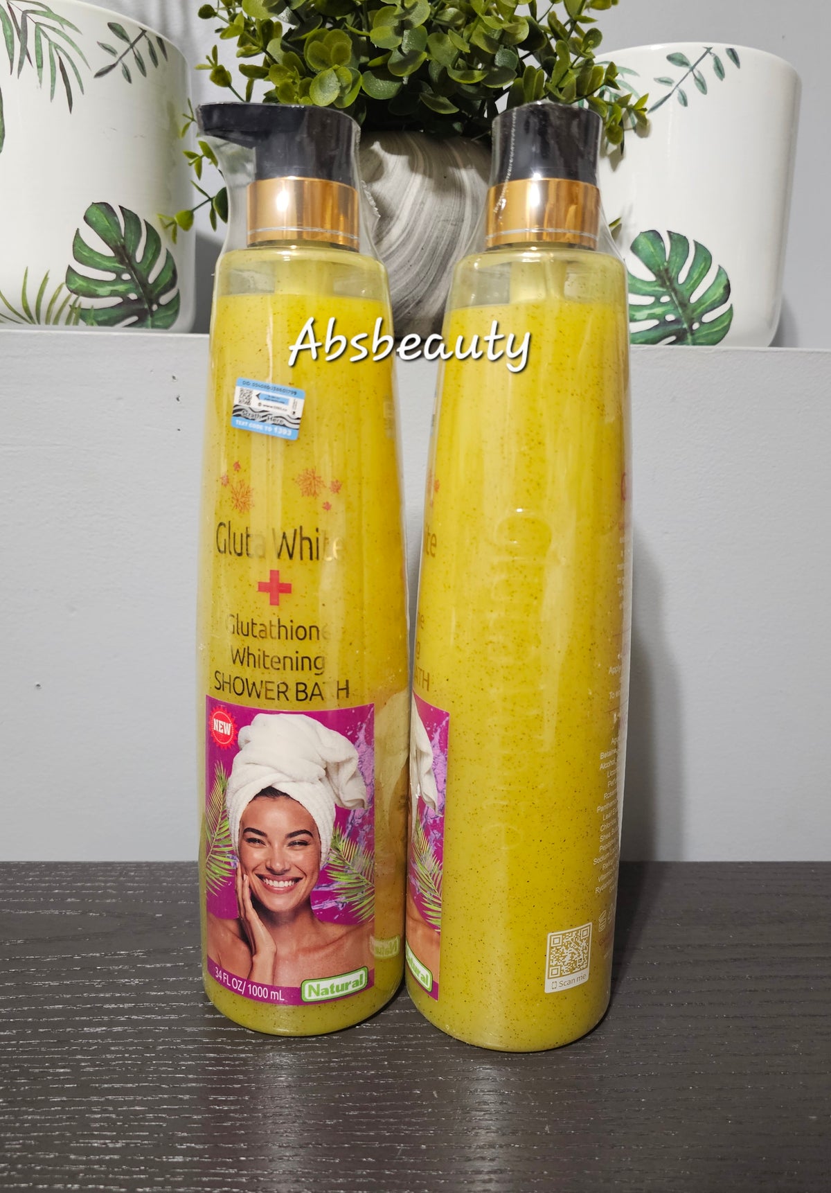 1xGluta White ➕️ Glutathione Whitening Shower Gel 1000ml Original&Authentic 1pc