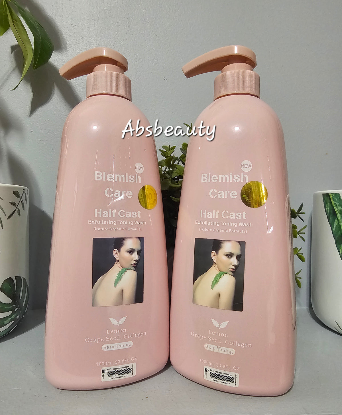 1pc Blemish Care Half-C Exfoliating Toning Shower Gel 1000ml,1pc