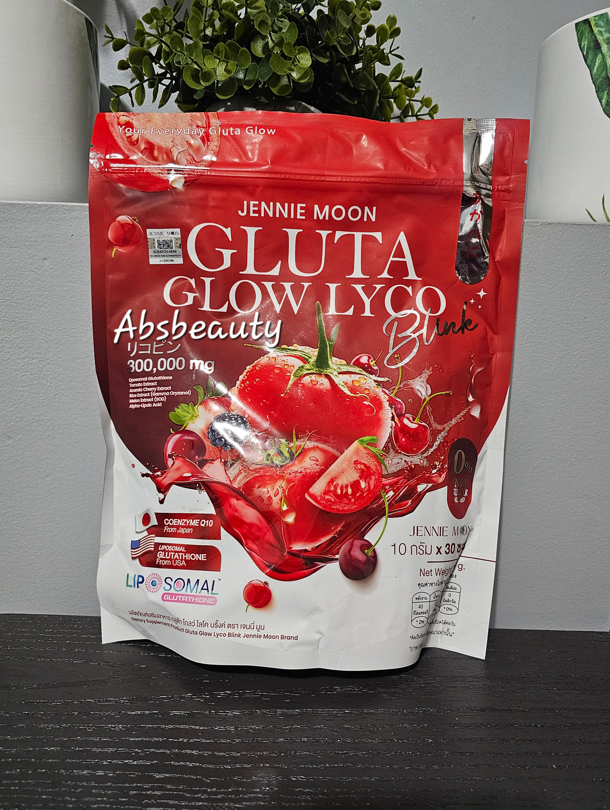 Jennie Moon Gluta Glow Lyco Blink – Liposomal Glutathione Drink Powder, CoQ10 Plus.1pc