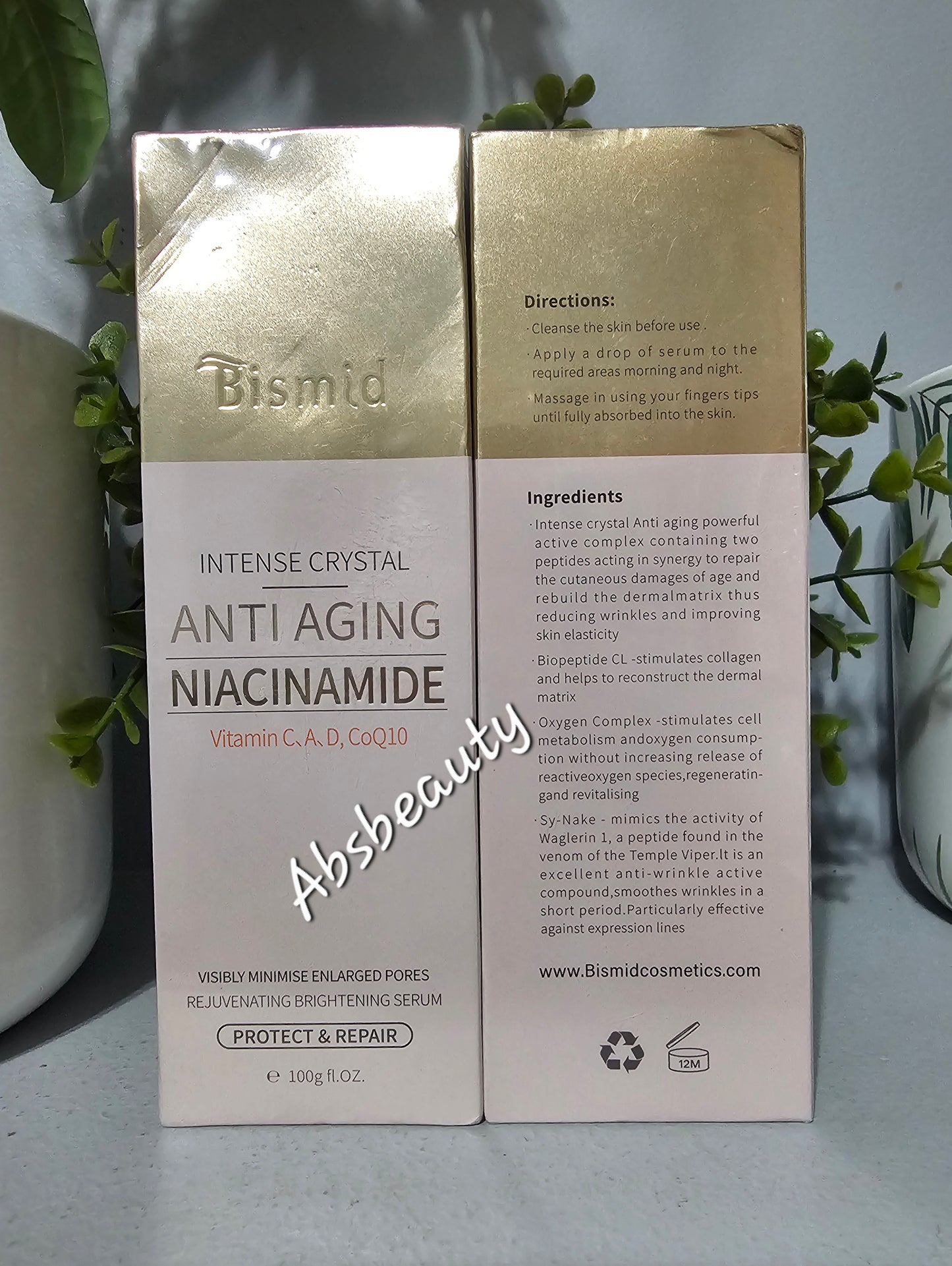 Bismid Intense Crystal Anti-Aging With Niacinamide Rejuvenating Brightening Serum 100ml