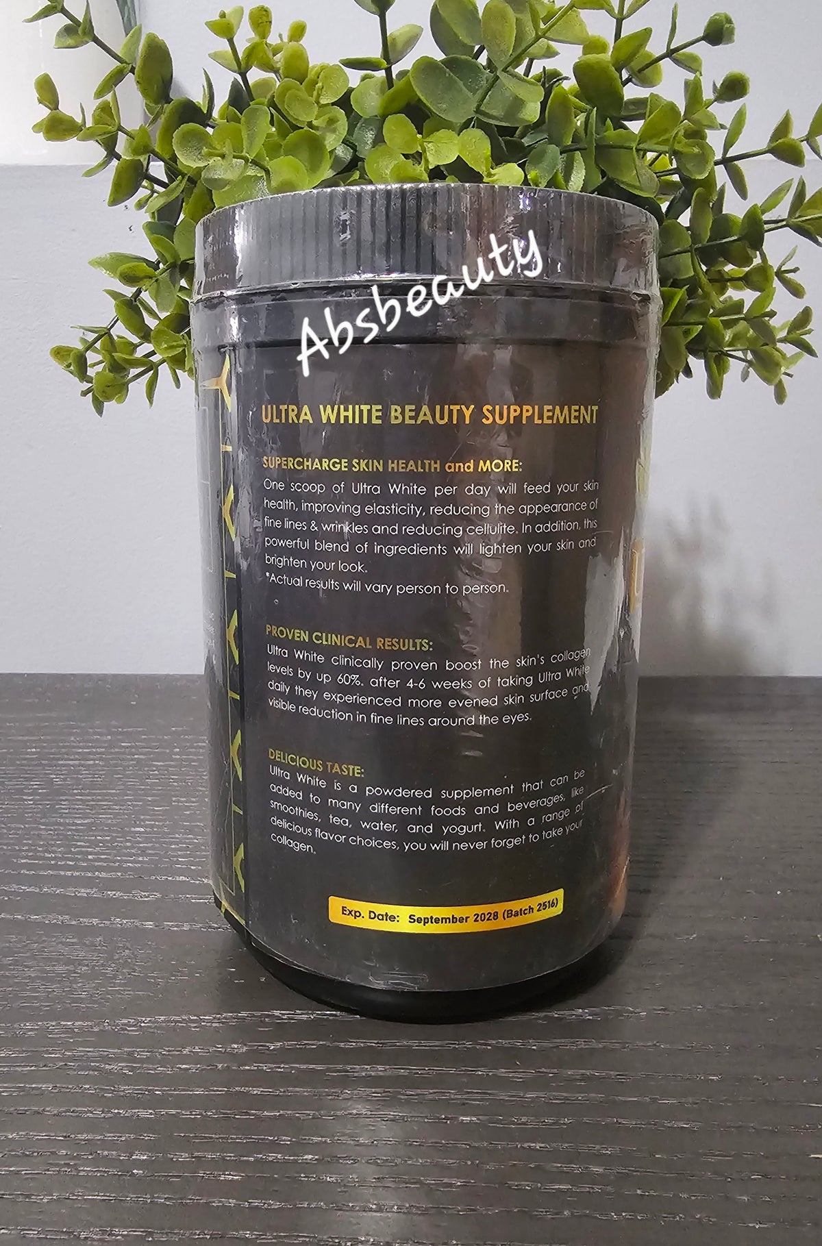 Ultra White Collagen+L-Glutathione Shiny Beauty Booster Powder Supplements, 1jar💯✅️