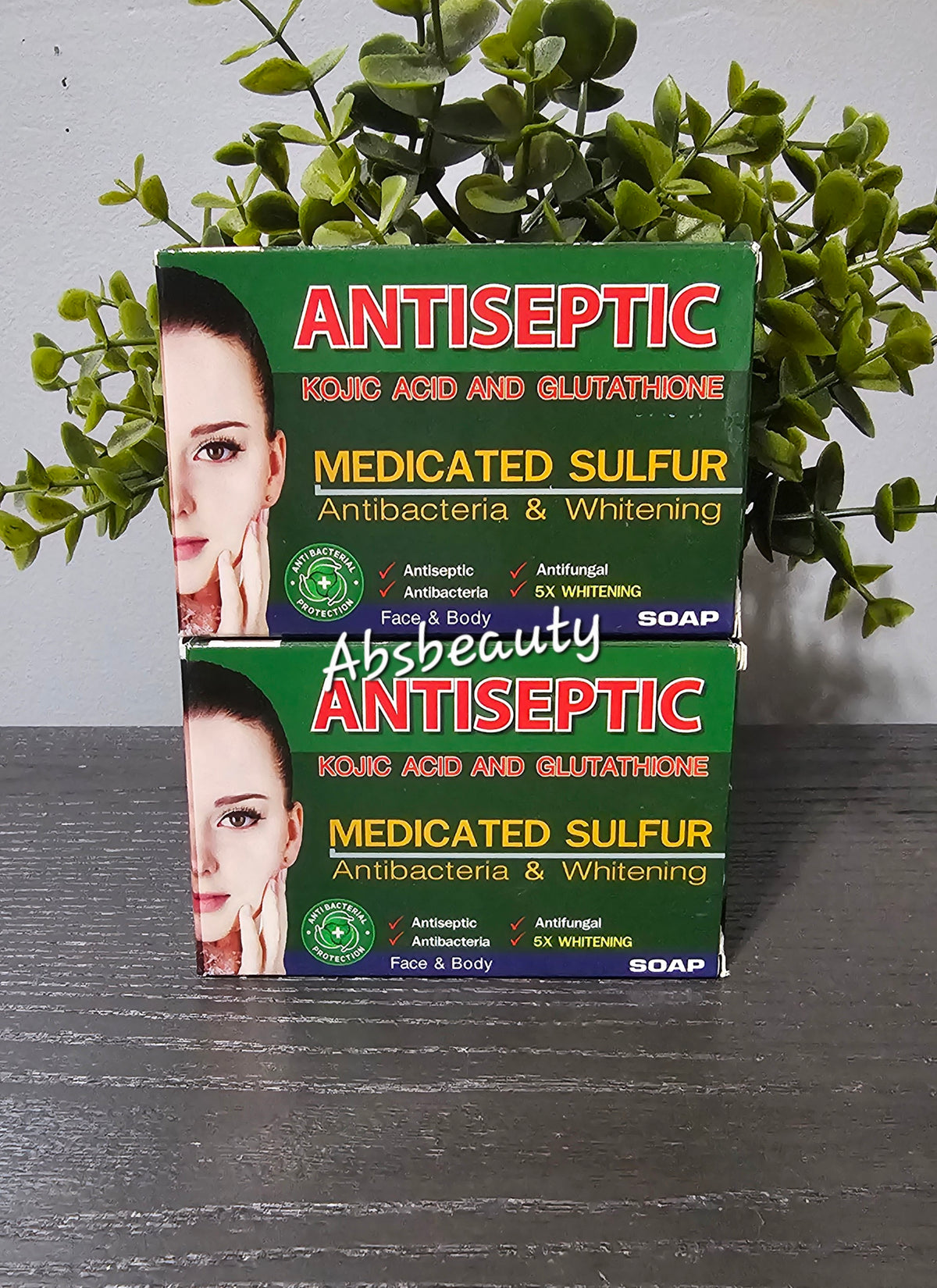Neon Antiseptic Kojic Acid Glutathione Face & Body Soap 135g, 1pcđ
