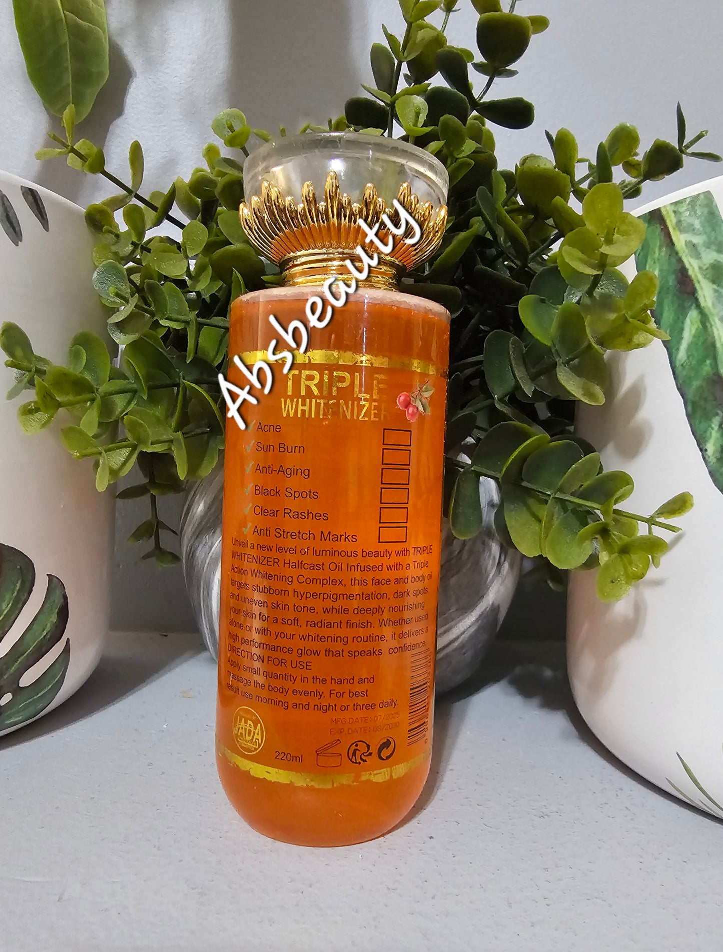 TRIPLE WHITENIZER 5Days Super Whitening Body Oil 220ml