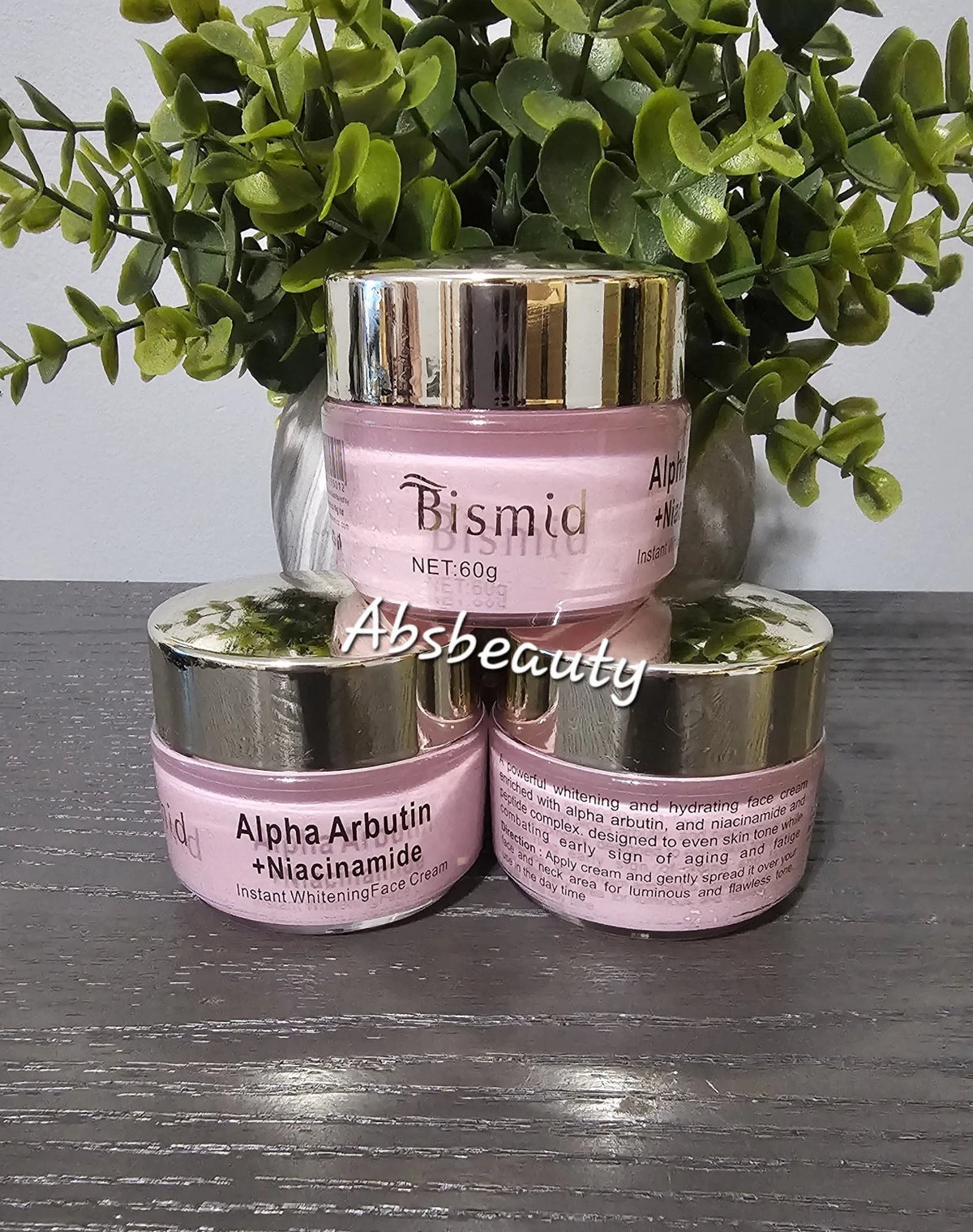 Bismid Alpha Arbutin & Niacinamide Instant Lightening Face Cream 60g 1pc