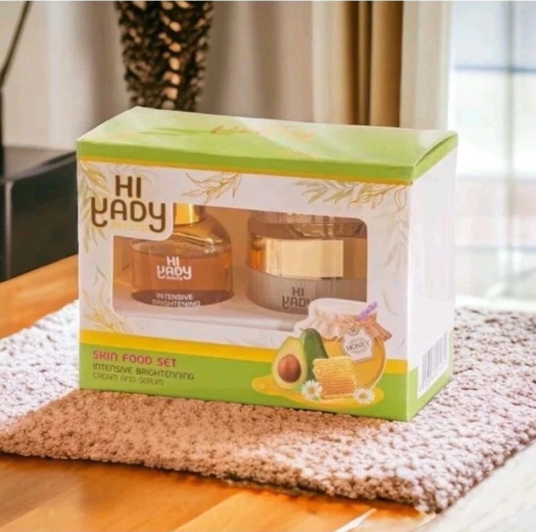 Hiyady Skin Food Intensive Moisturizer Cream & Serum Facial Care Duo Set ✨️👌.1pc