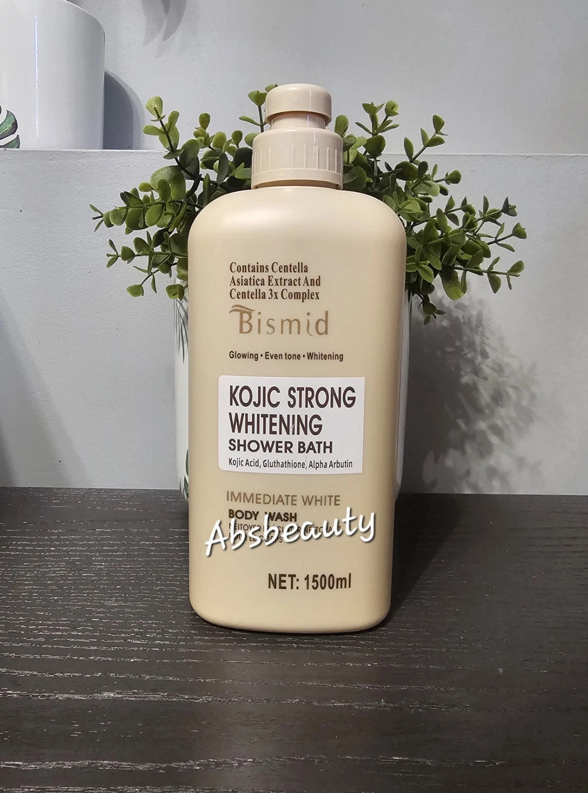 Bismid Kojic Strong Whitening Glowing Even Tone Shower Bath 1500ml👌