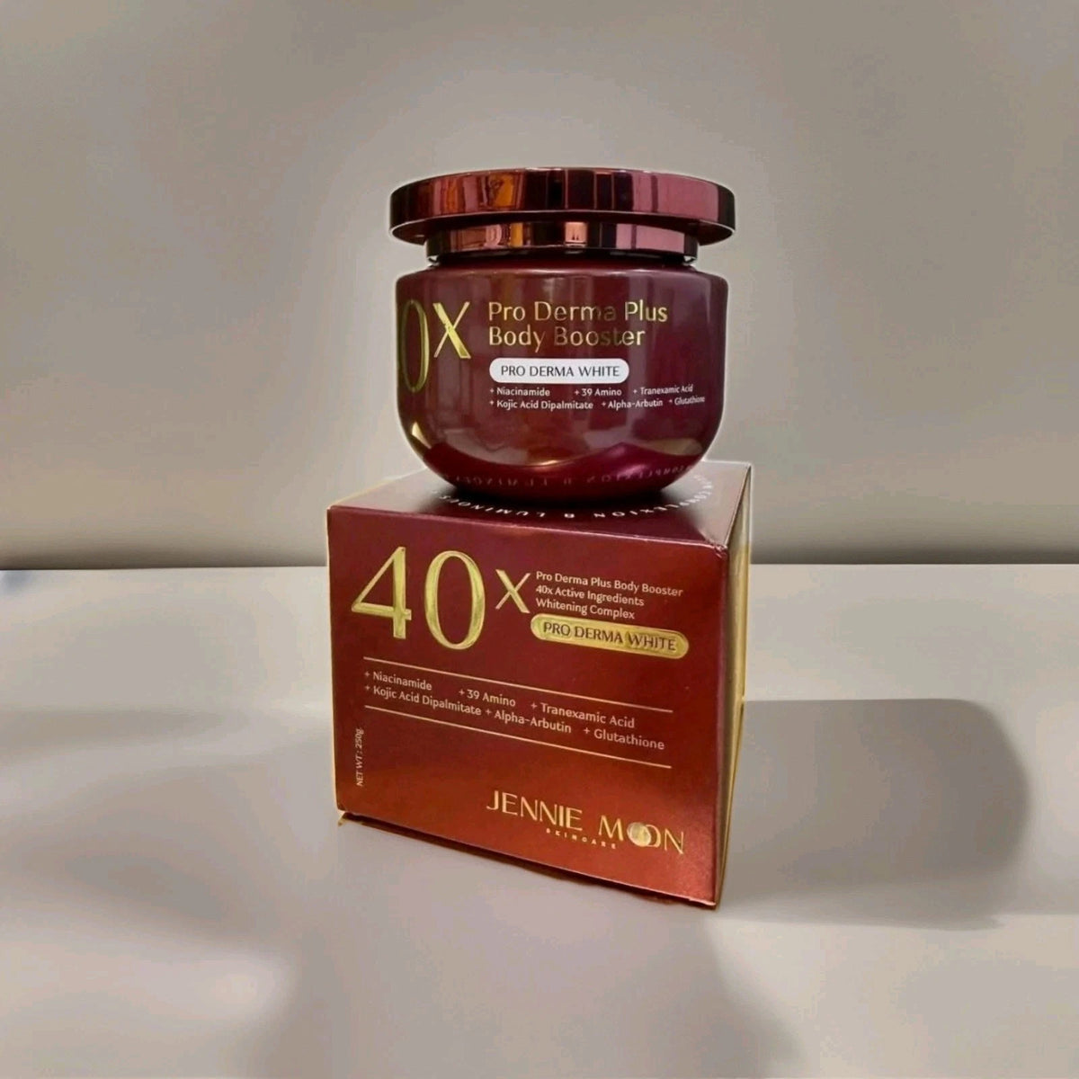 JENNIE MOON 40X Pro Derma Plus Body Booster Brightening Gel Cream Authentic