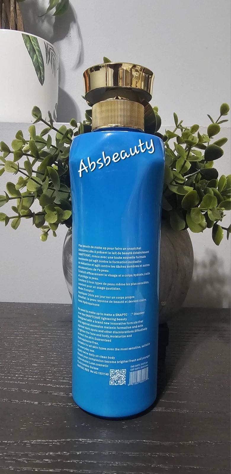 Lait Snapchat DIAMANT BLUE With Collagen,Arbutin 500ml Original&Authentic