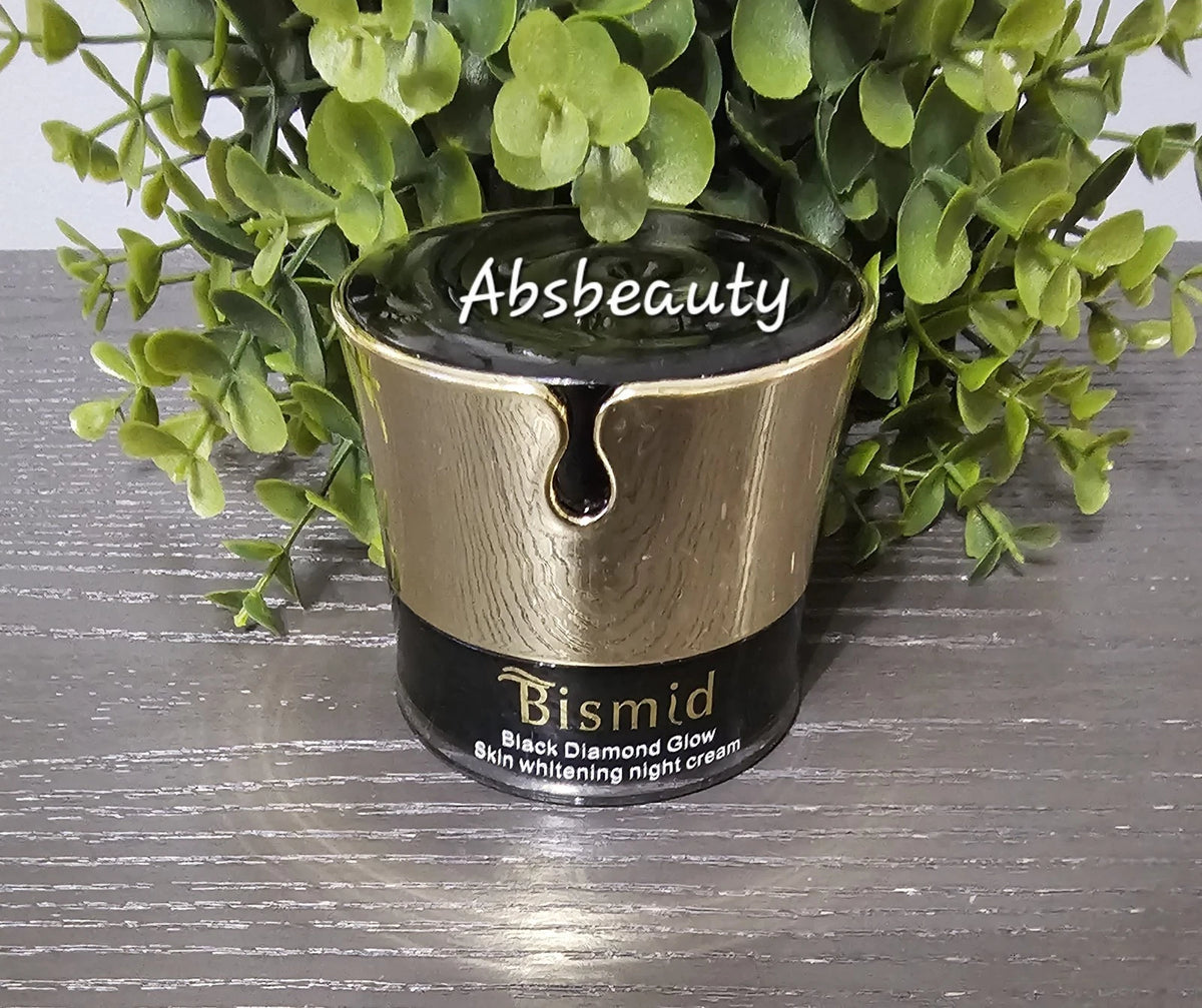 Bismis Black Diamond Glow Skin Whitening Night Face Cream 50g, 1 Jar✅️