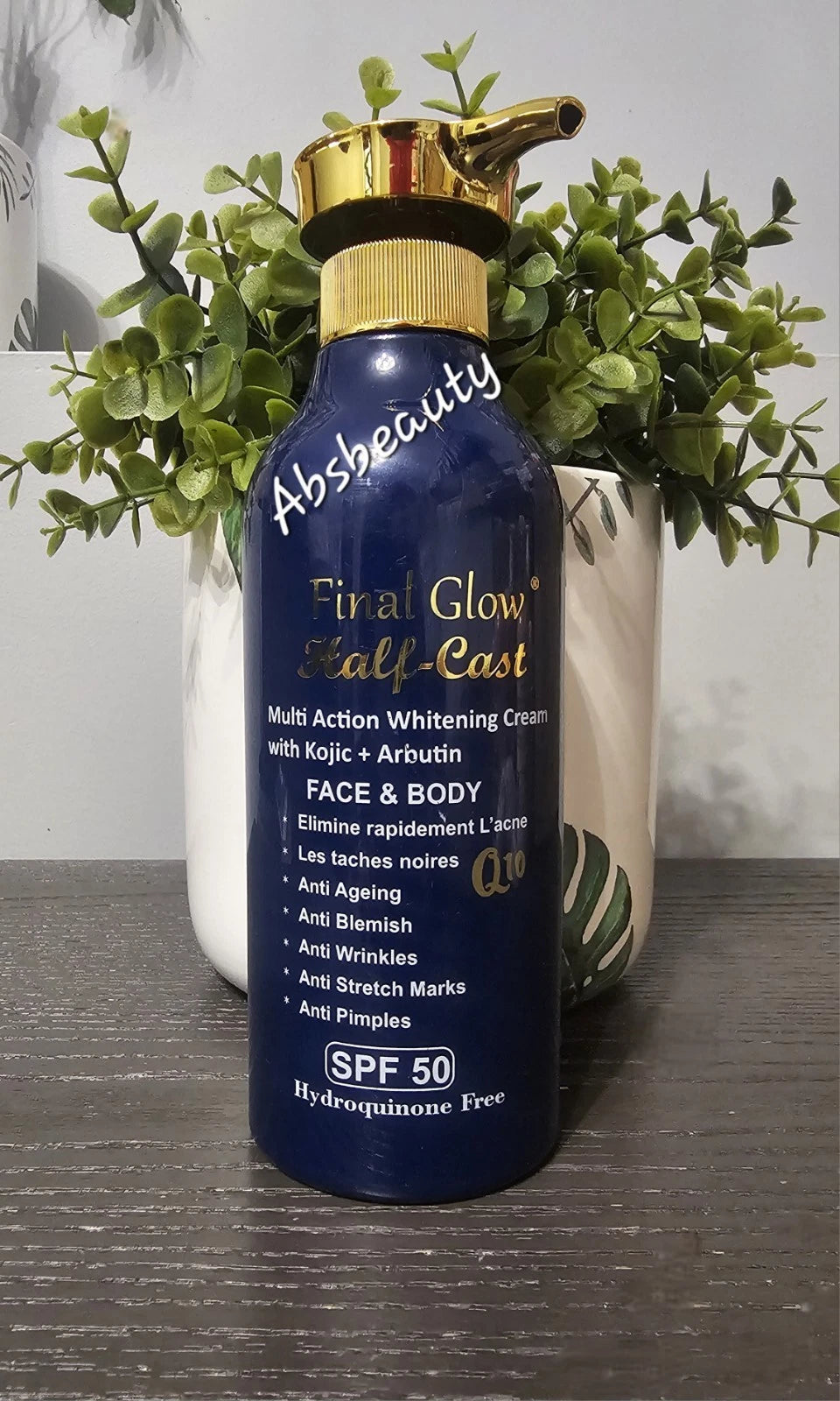 Final Glow Half-C Kojic+Arbutin Whitening Face&Body Lotion 500ml Authentic