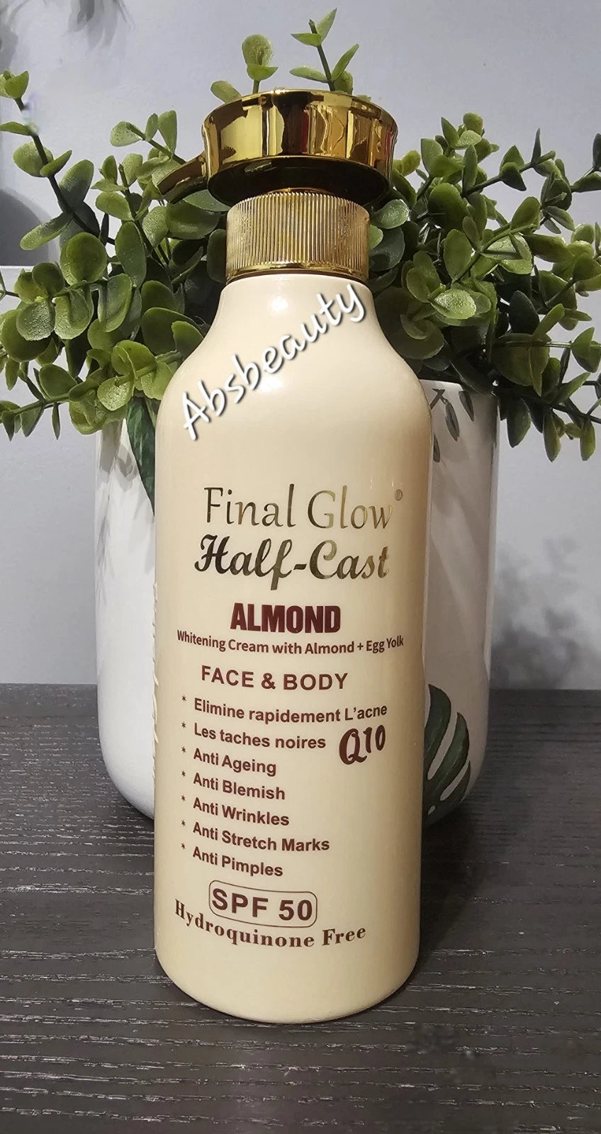 Final Glow Half-C Almond+Egg Yolk Whitening Face&Body Lotion 500ml Authentic