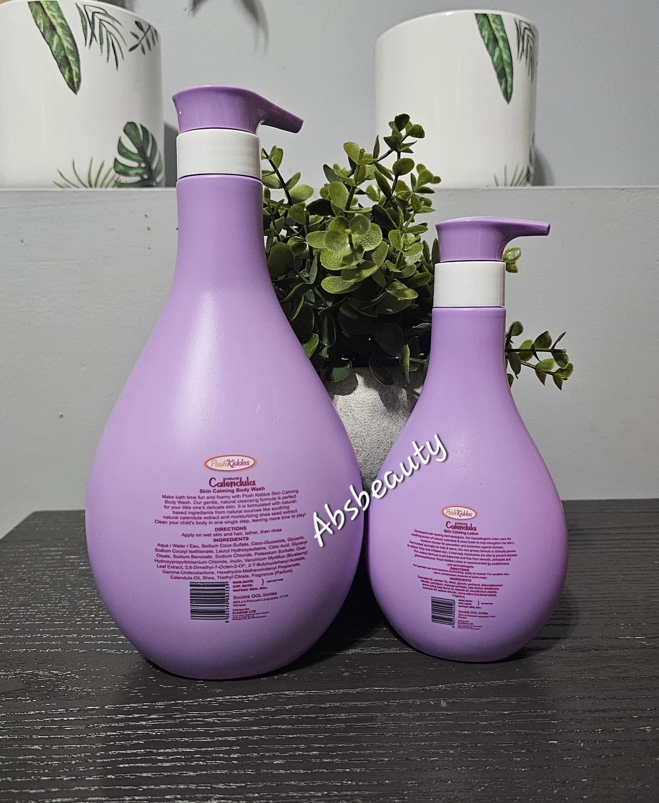 Posh Kiddos Set Shower Gel 1000ml & Lotion 400ml Plus 24hrs Moisture With Spf50