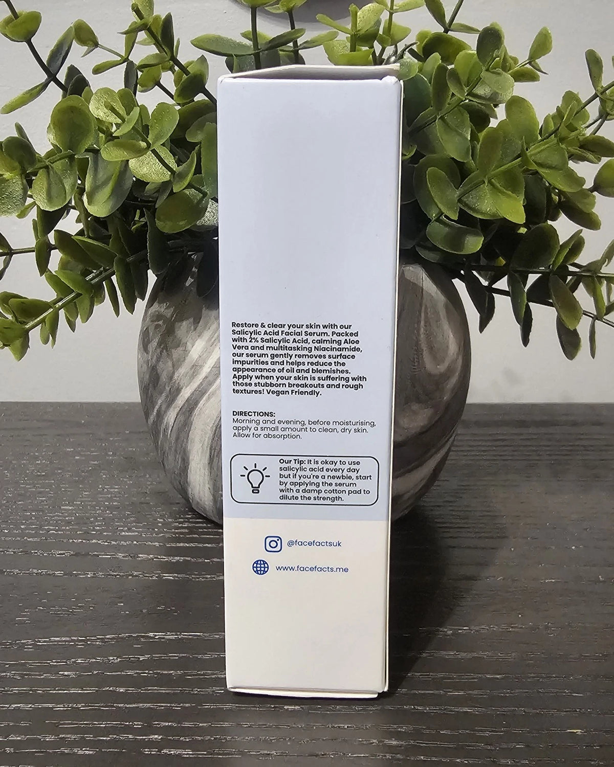 FaceFacts. Salicylic Acid Face Serum Restores & Clarify The Skin 30ml