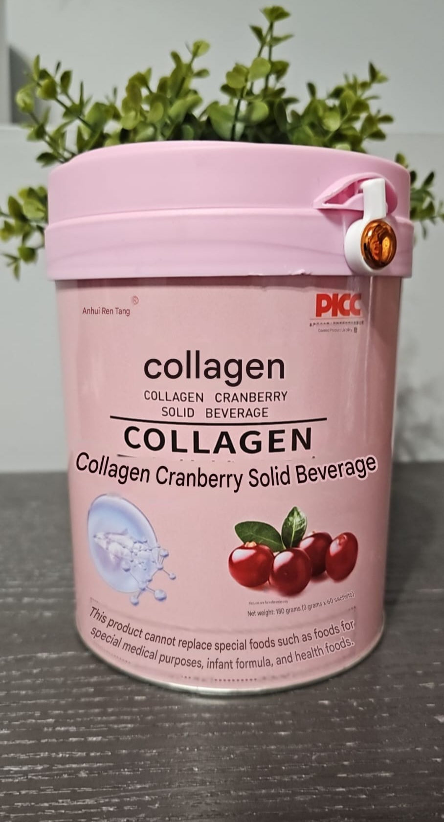 Collagen Cranberry Solid Beverage Supplement Powder Anti-Aging 60 Sachets💯👍