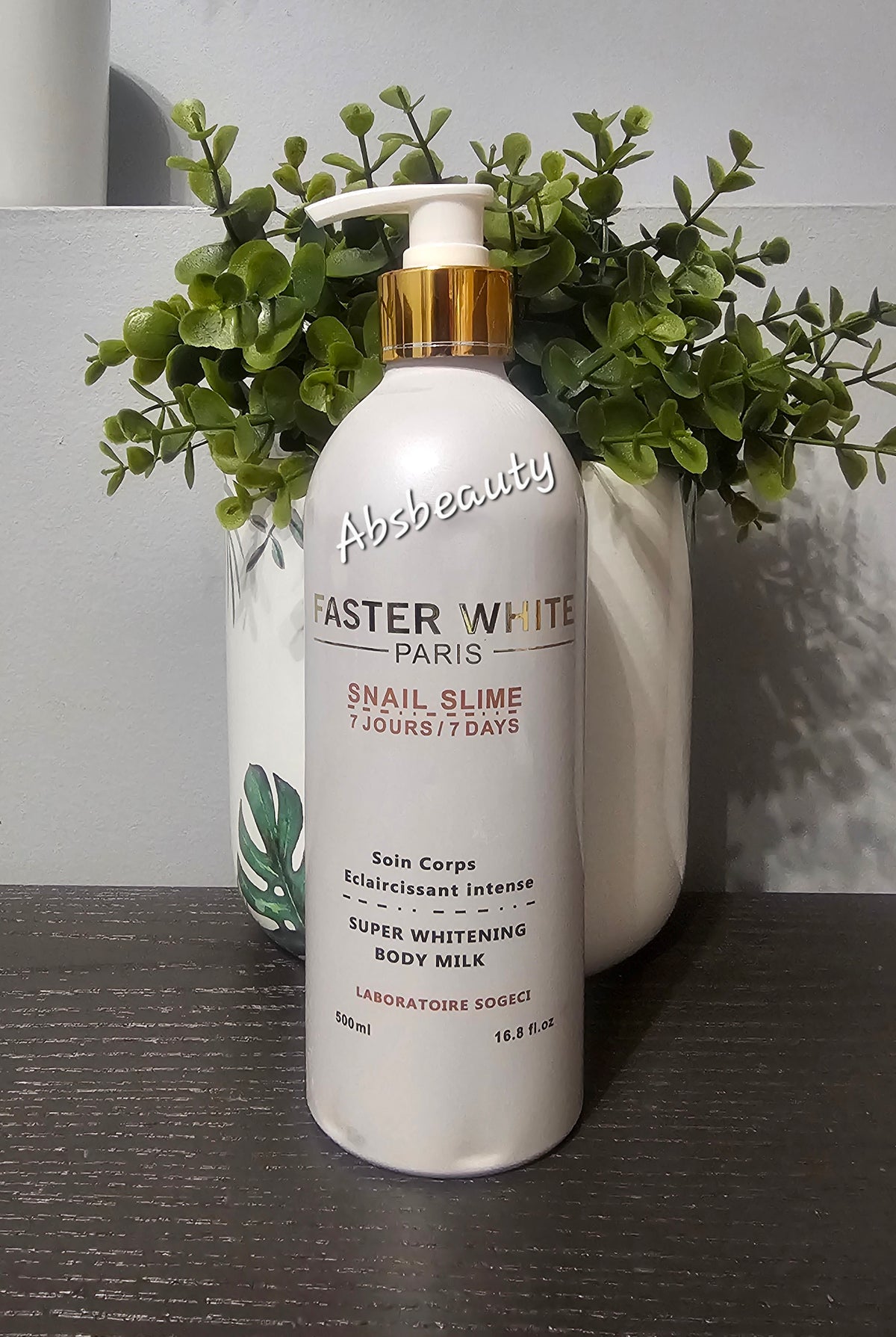 FASTER WHITE SNAIL [SLIME] Super Whitening Body Lotion 500ml Original&Authentic💯✅️, 1 Bottle