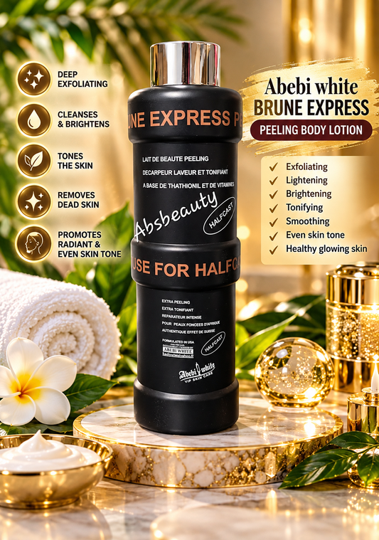 Abebi White Vip Skin Care Brune Express Peeling Half-C Body Lotion