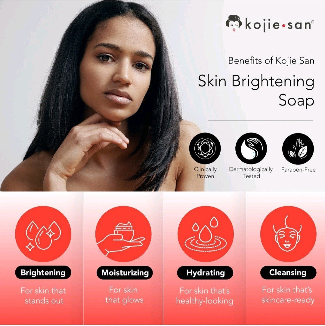 1×Kojie San Skin Lightening Kojic Acid Soap Zero Pigment Light Net 135g ORIGINAL