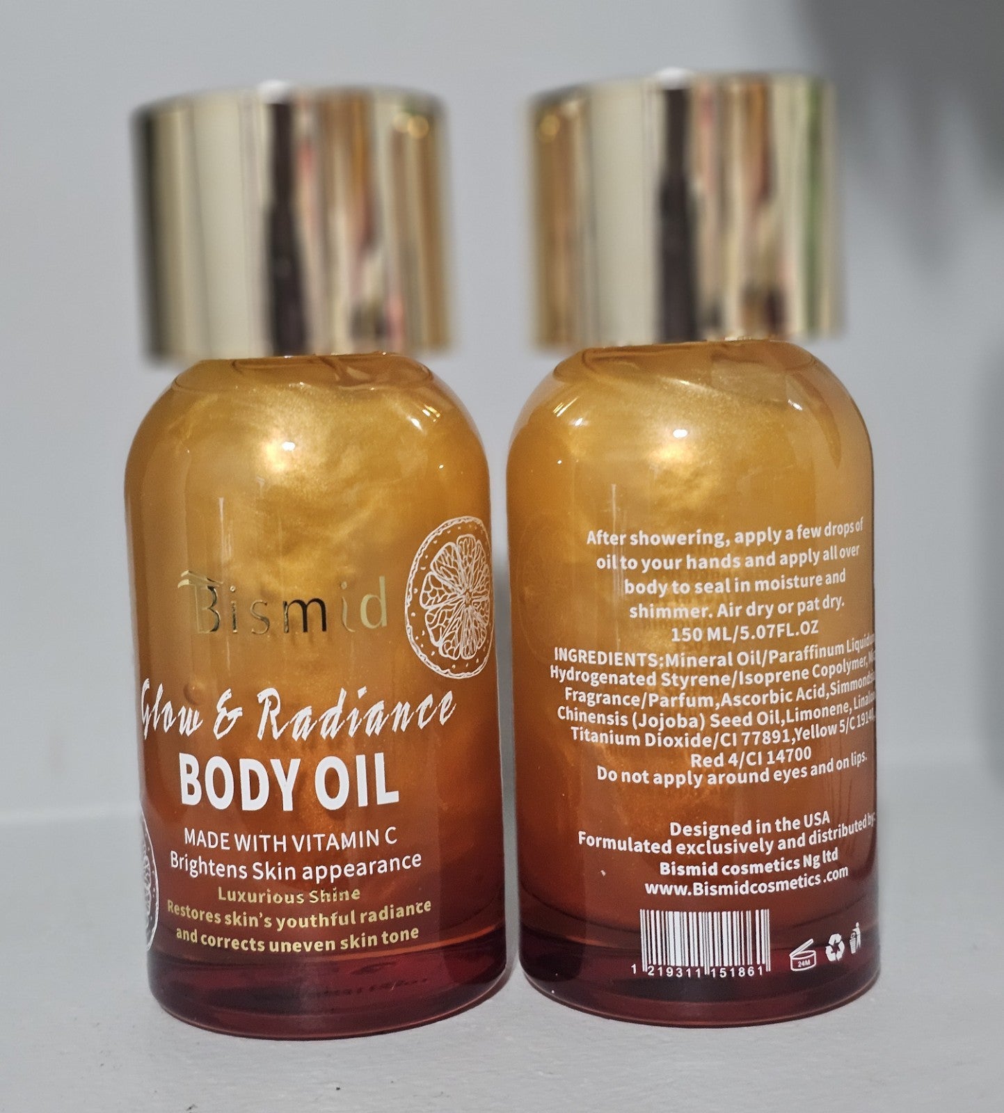 1× Bismid Glow and Radiance Body Oil Skin Brightening Authentic